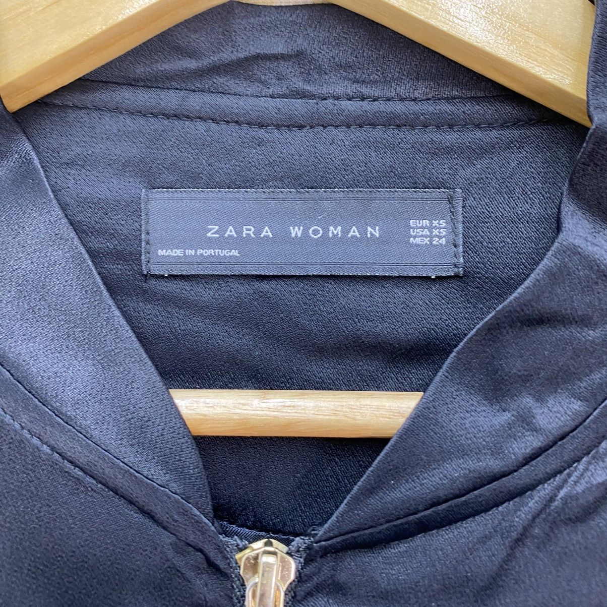 Zara 🫶 Zara Woman embroidered Bird Detailing satin bomber jacket Size M / US 6-8 / IT 42-44 - 6 Thumbnail