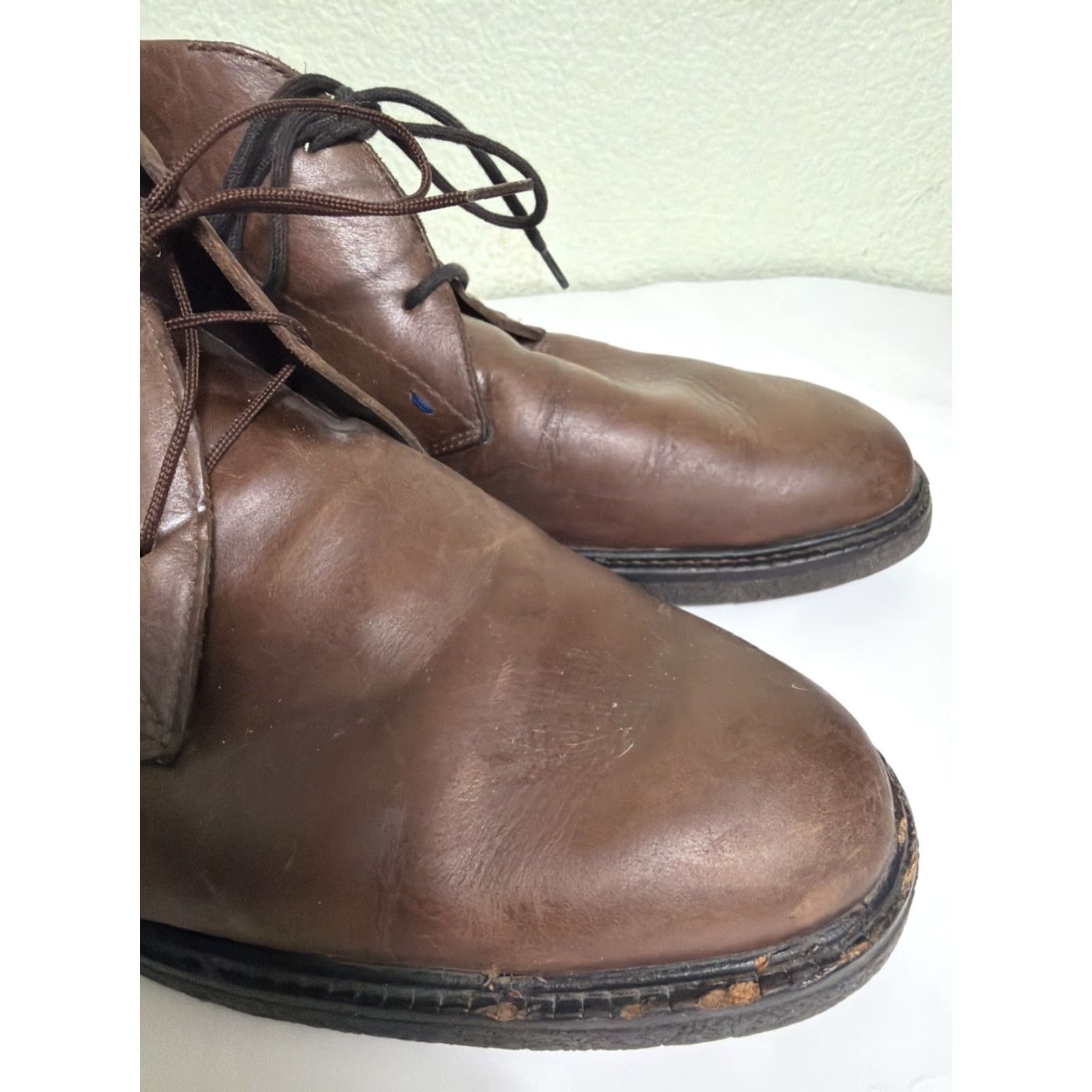 Mephisto Mephisto Brown Leather Chukka Boots Ankle Boot Portugal US 10.5 Mens Brown Leather Chukka Boots Size US 11 / EU 44 - 2 Thumbnail