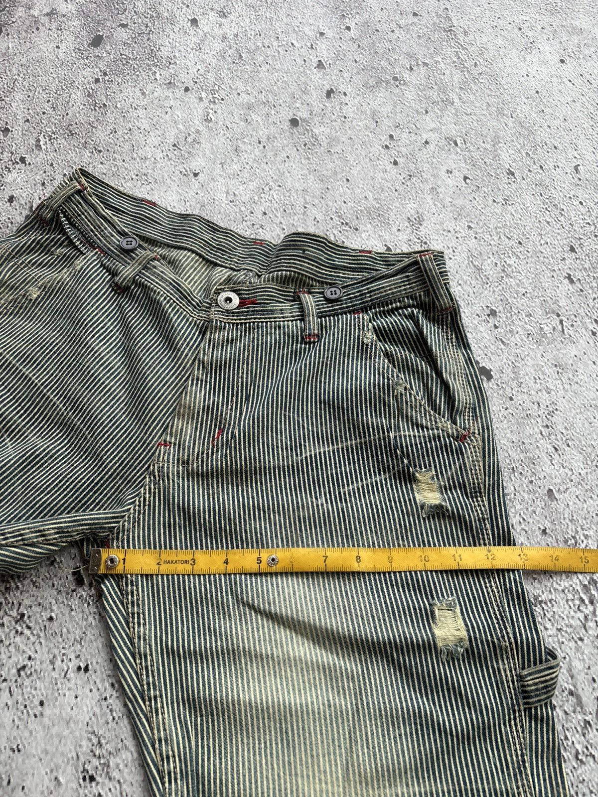 Hysteric Glamour 2000's Carpenter stripe Bootcut style Pants Size US 32 / EU 48 - 12 Thumbnail