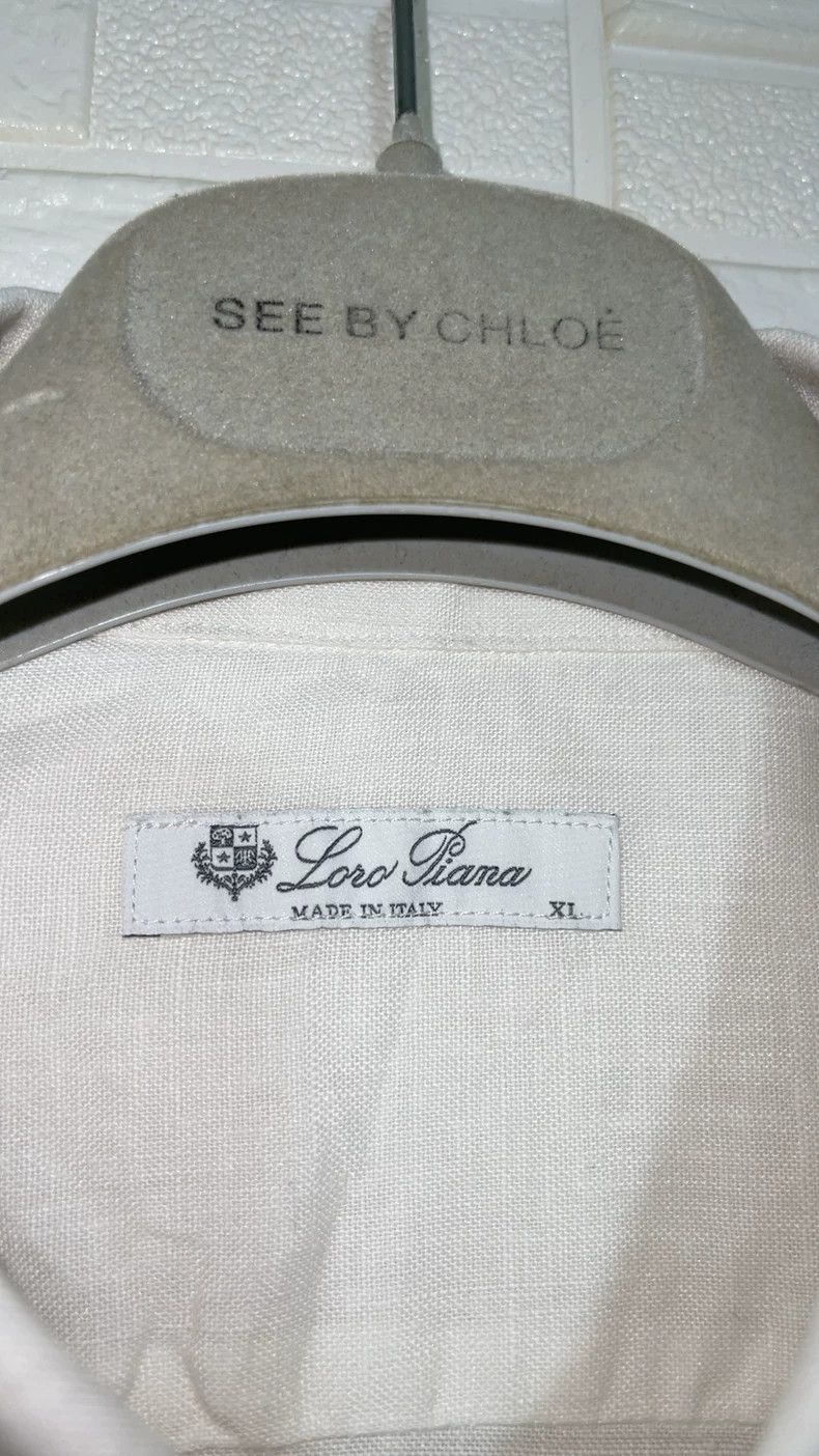 Loro Piana Loro piana White long-sleeved shirt 2506-Nextarrow Size US XL / EU 56 / 4 - 2 Thumbnail