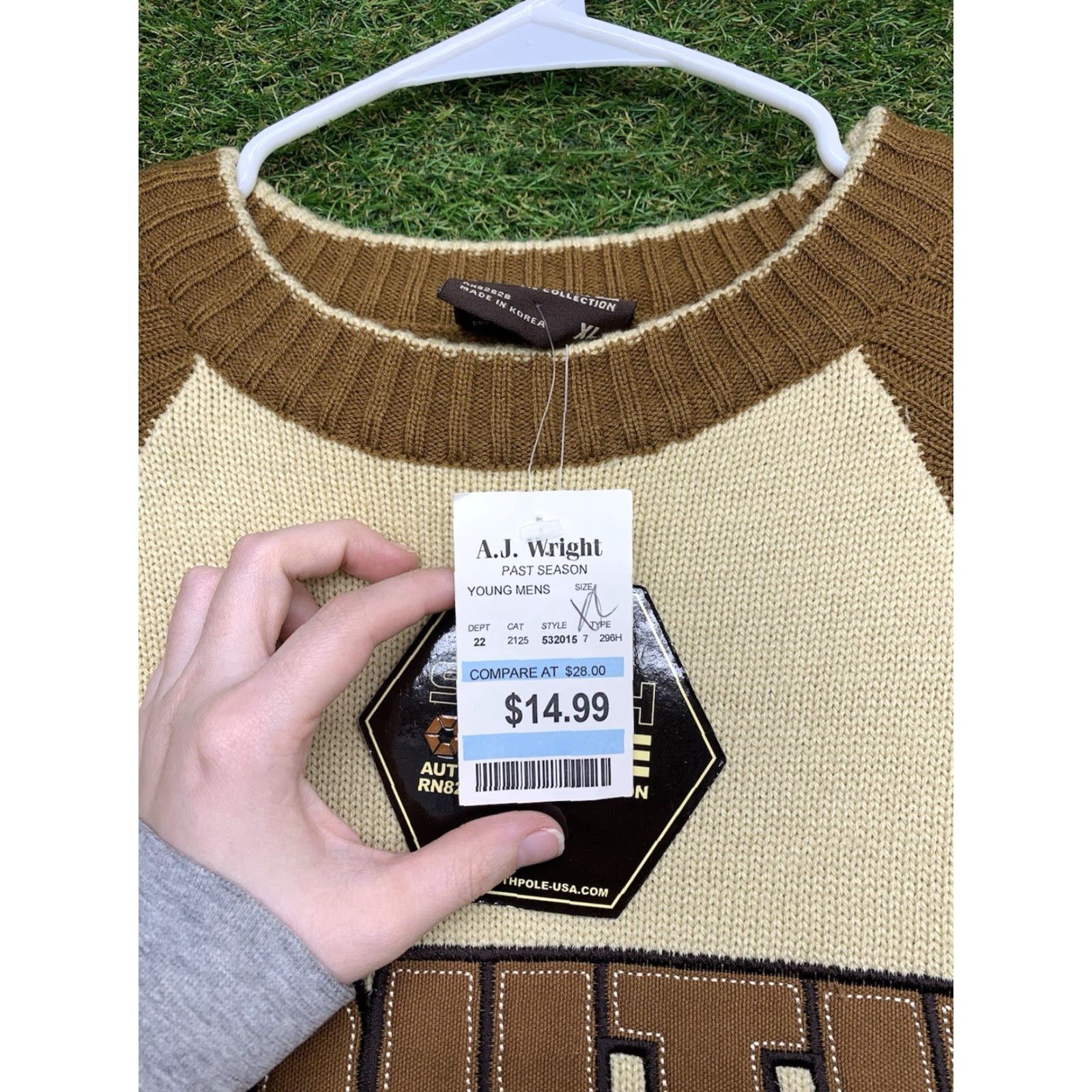 Southpole VINTAGE Southpole Sweater Shirt Men's XL Crewneck Brown - Heavyweight Knit 90s Hip Hop Logo Embroidered Pullover Size US XL / EU 56 / 4 - 4 Thumbnail