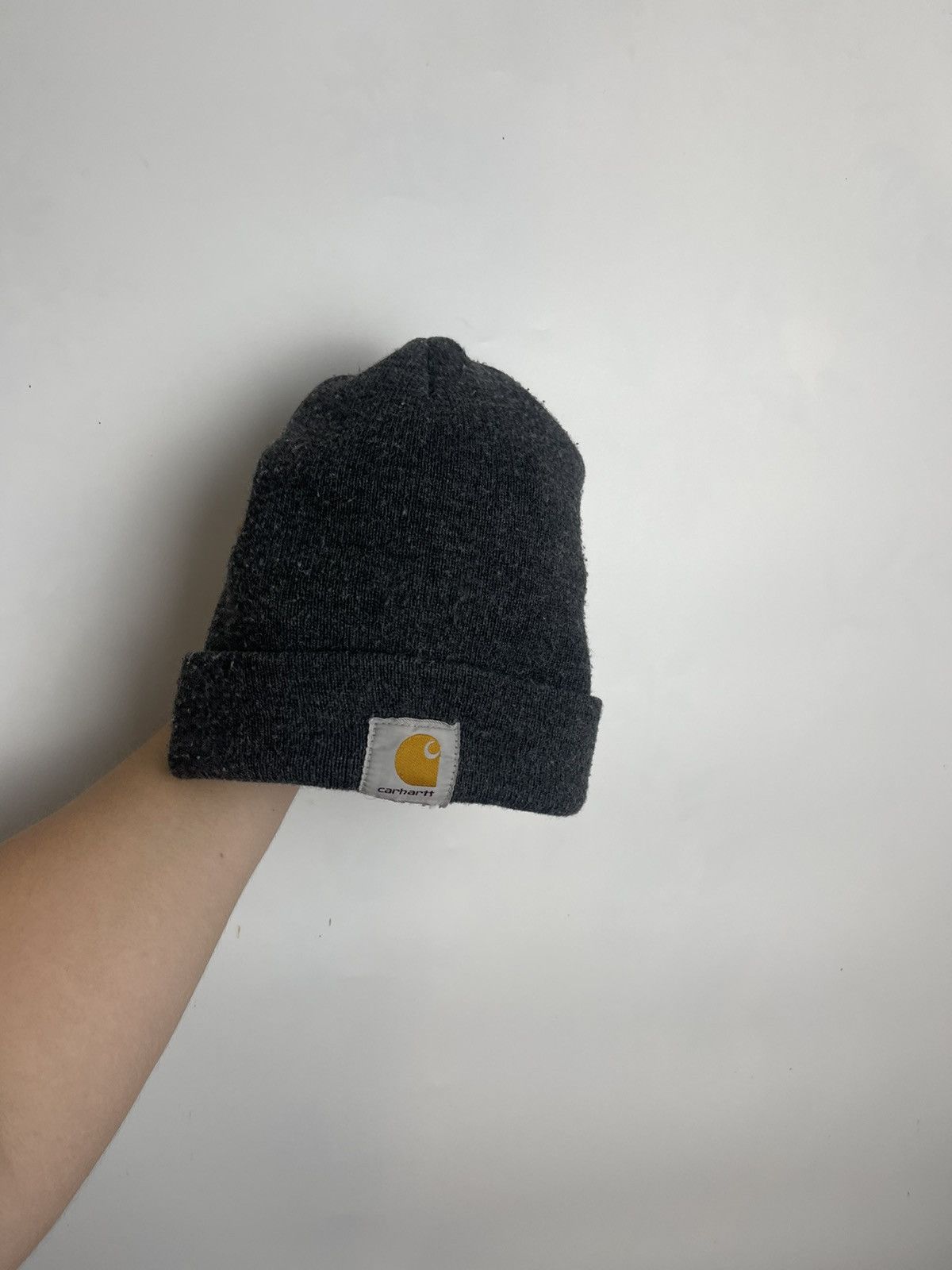 Carhartt × Vintage Vintage Carhartt Logo Fleece Winter Hat Beanie Made in USA Size ONE SIZE - 3 Thumbnail