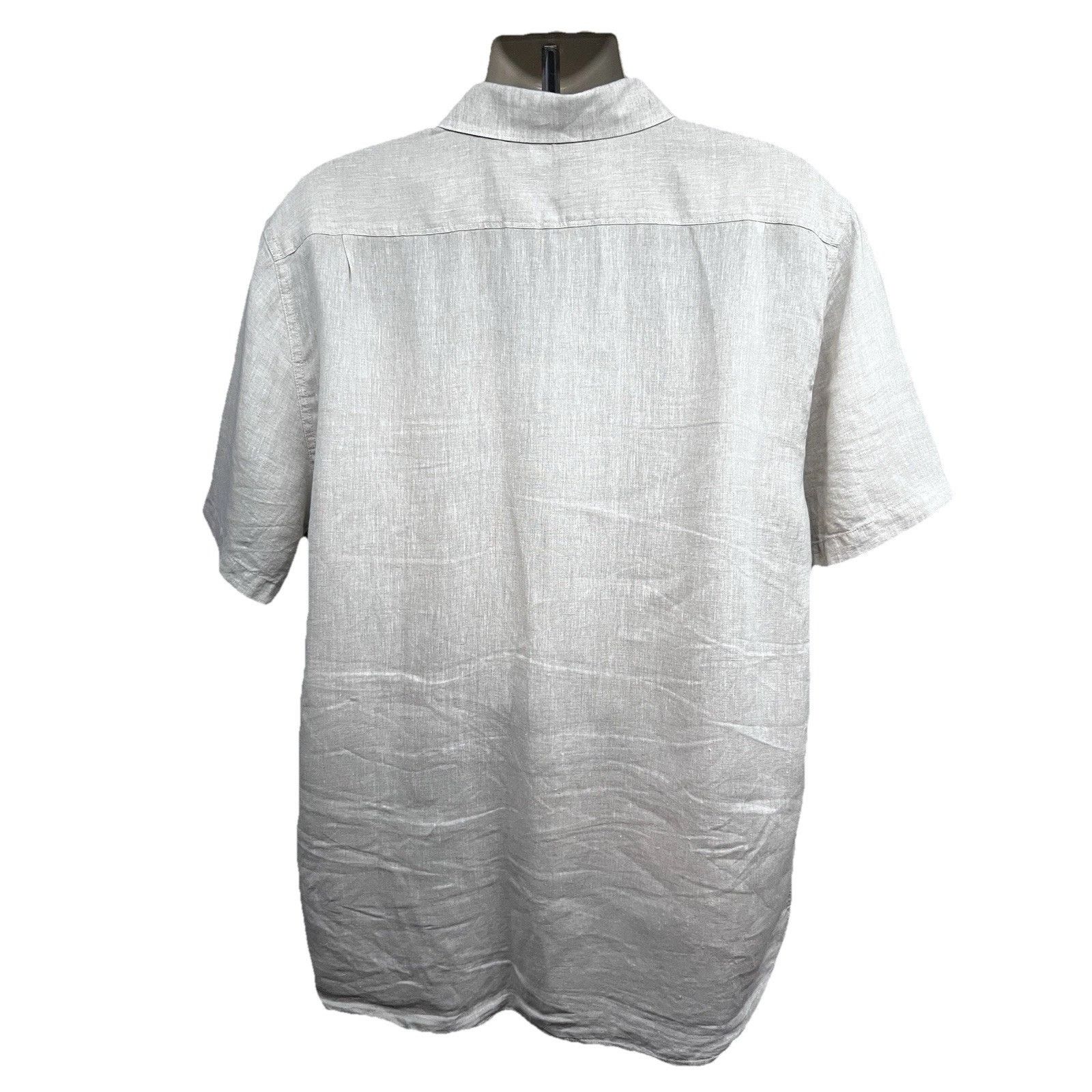 Vintage Free Line Athens Beige Linen Button Up Casual Shirt XL Size US XL / EU 56 / 4 - 2 Thumbnail