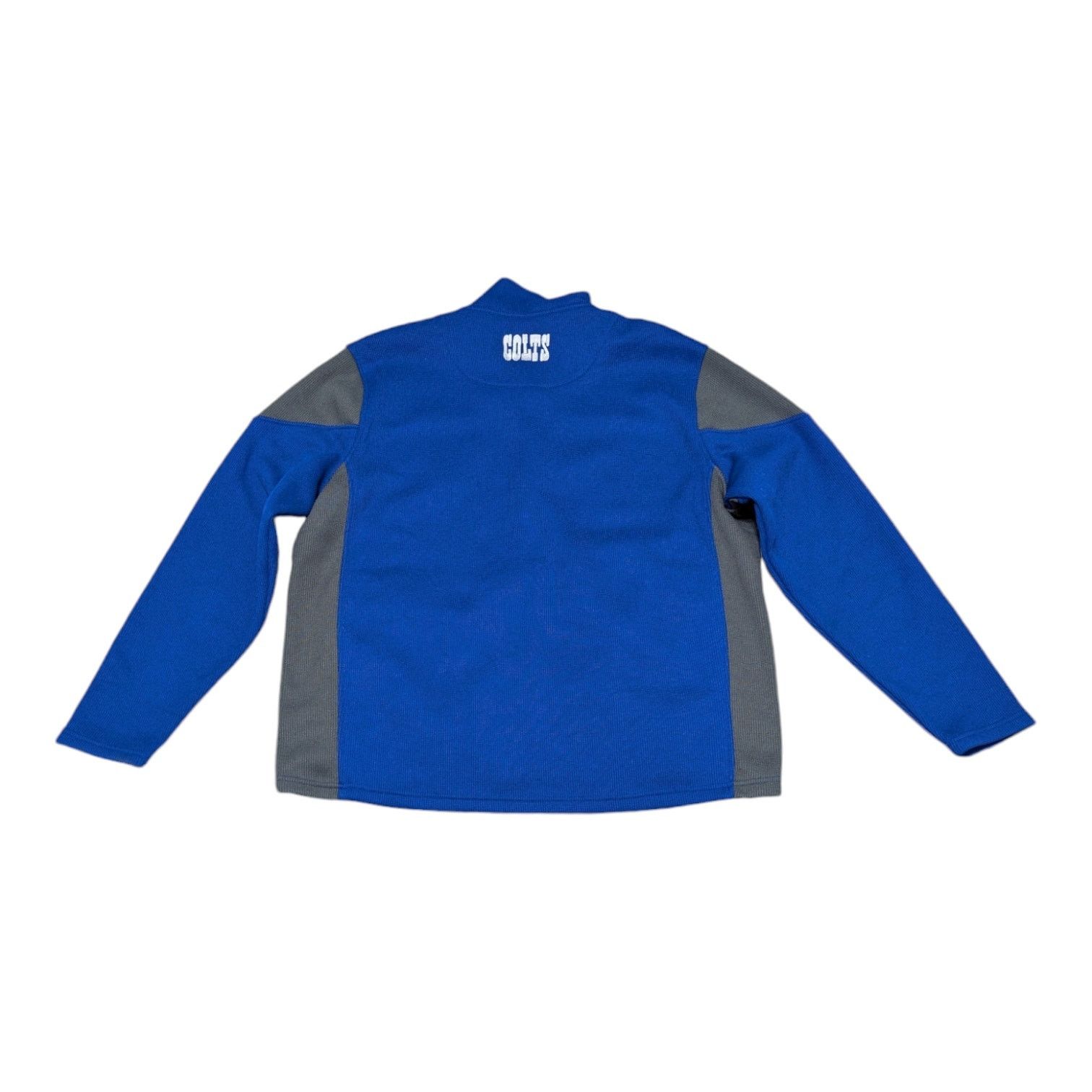 NFL NFL Indianapolis Colts Full Zip Jacket Mens XXL Knit Royal Size US XXL / EU 58 / 5 - 2 Thumbnail