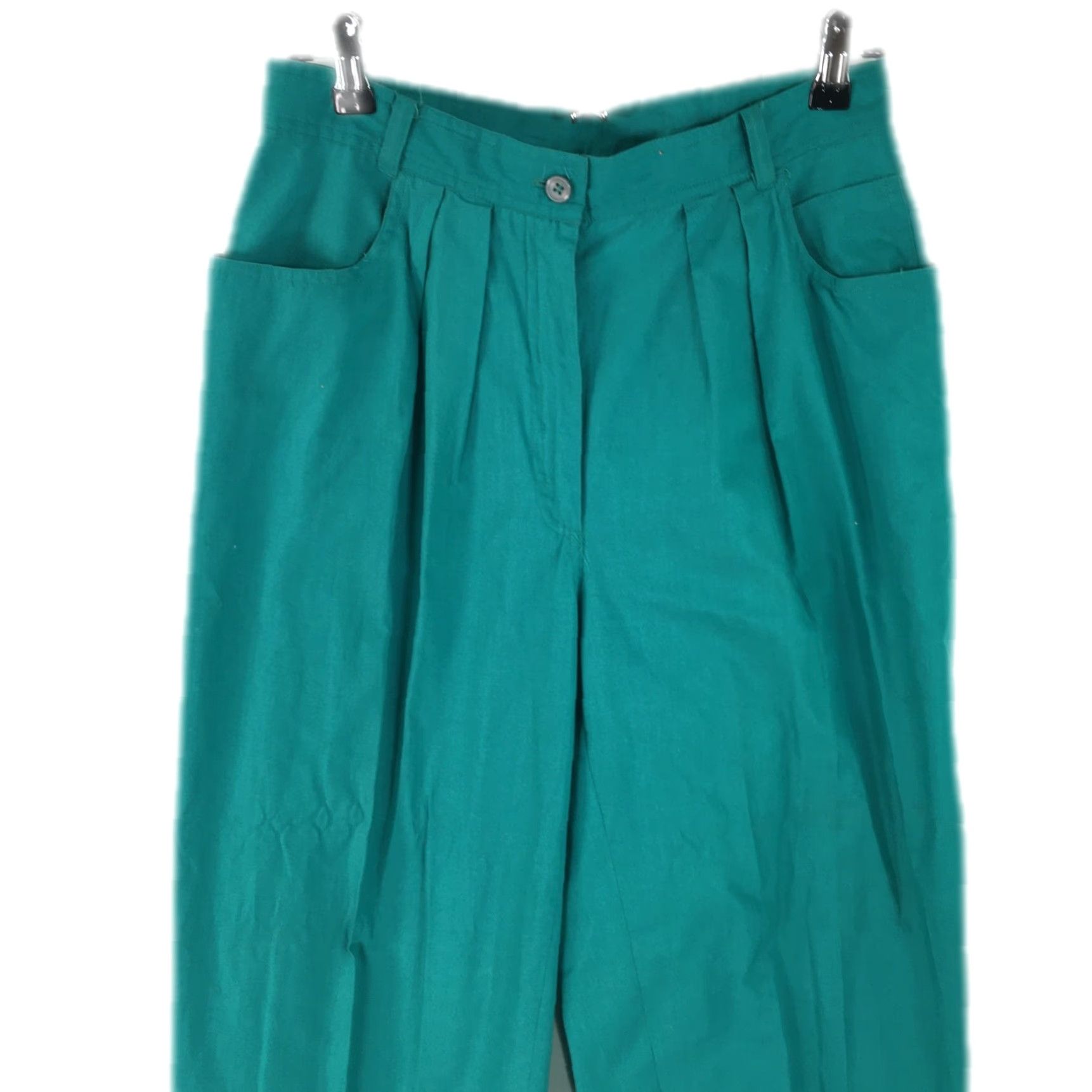 Ford VINTAGE Charlotte Ford Tulip Dress Pants Womens Size 12 Green Pleated 30X33 Size 34" / US 12 / IT 48 - 3 Thumbnail
