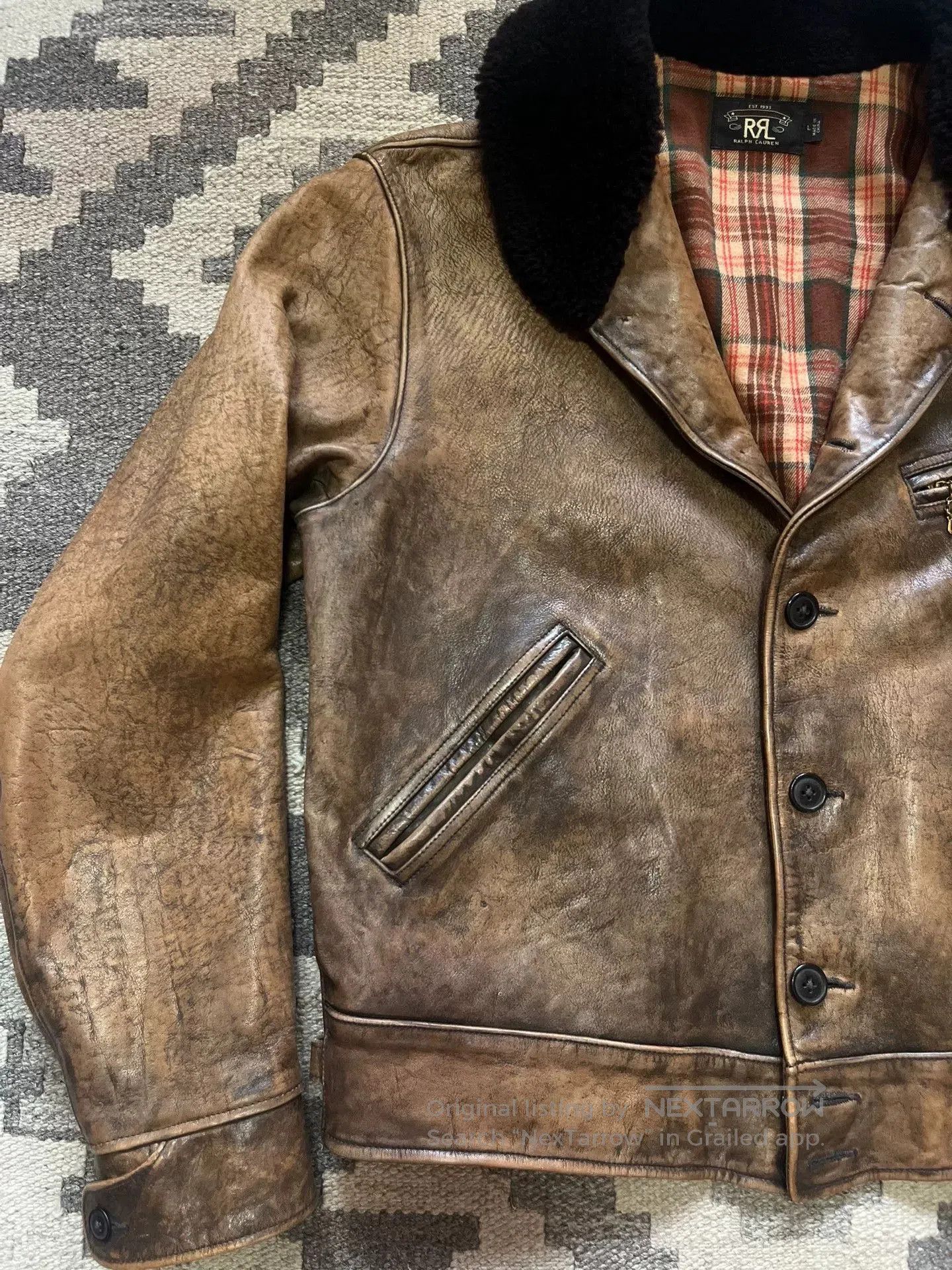 RRL Ralph Lauren RRL Shearling Farm Jacket. Size US L / EU 52-54 / 3 - 2 Thumbnail