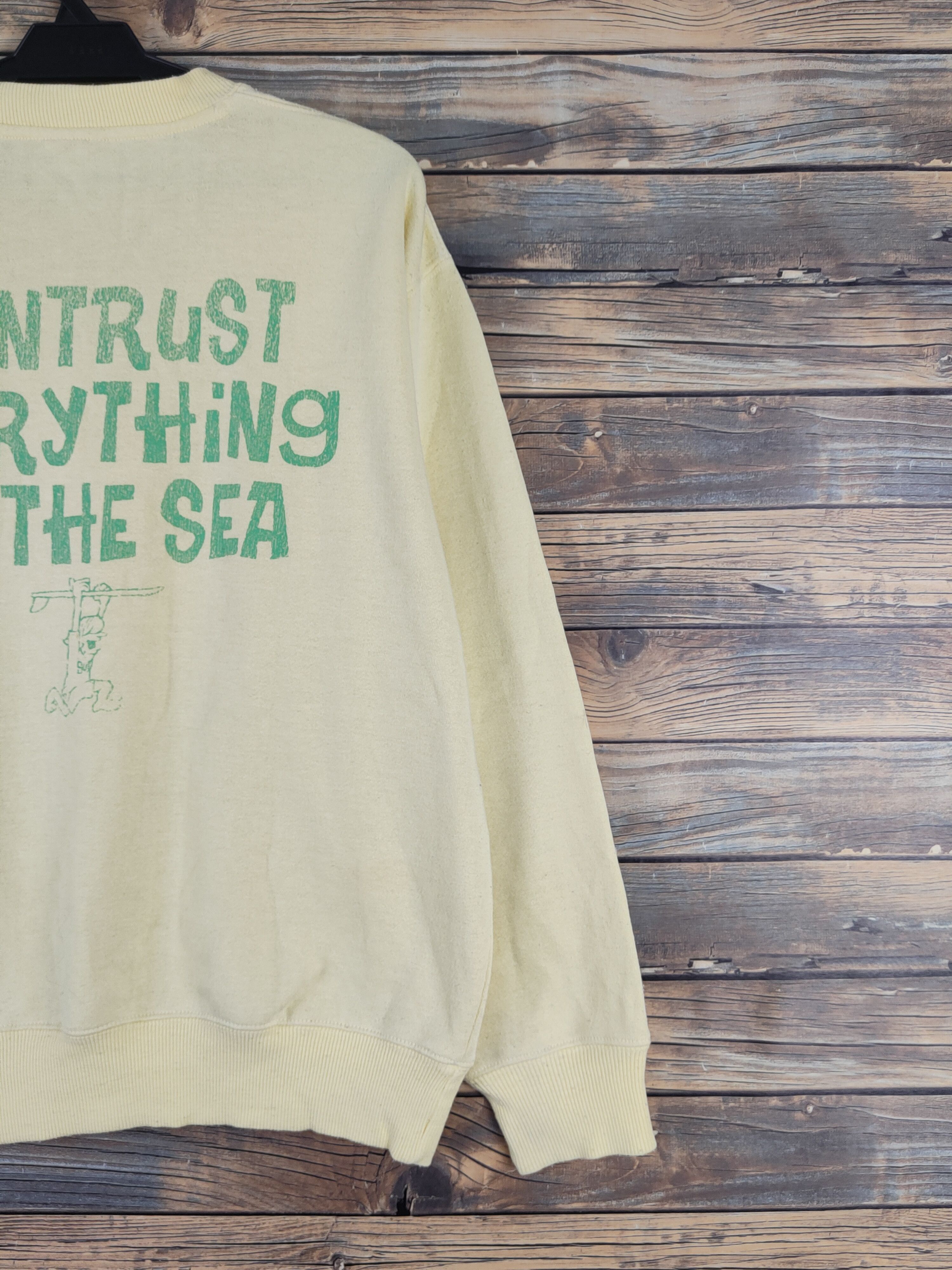 Japanese Brand Mosh Boarding Yellow vintage Sweatshirts #W1666 Size US M / EU 48-50 / 2 - 11 Thumbnail