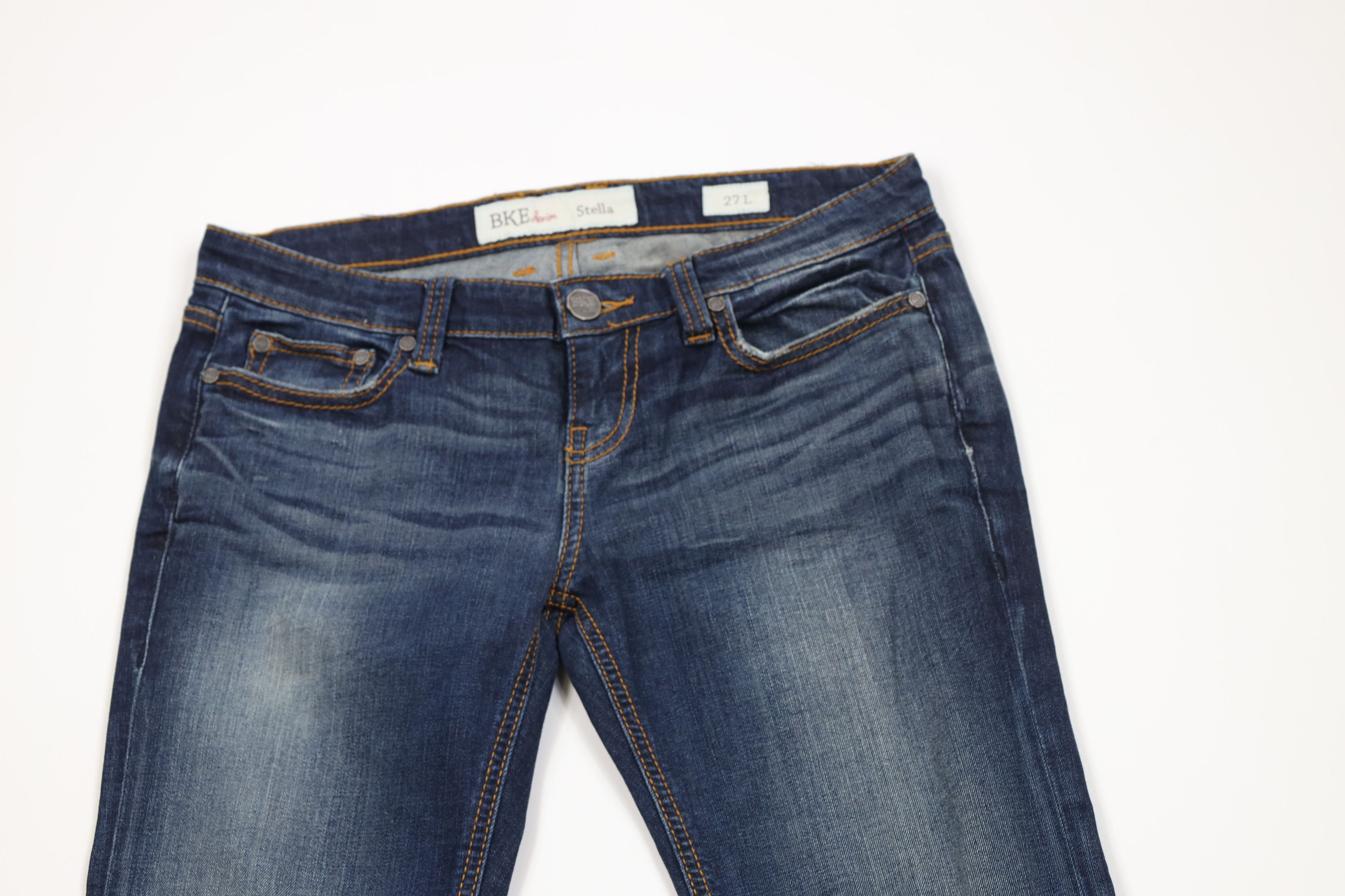 Vintage Buckle BKE Stitch Stretch Stella Bootcut Denim Jeans Blue Size 27" / US 4 / IT 40 - 2 Thumbnail