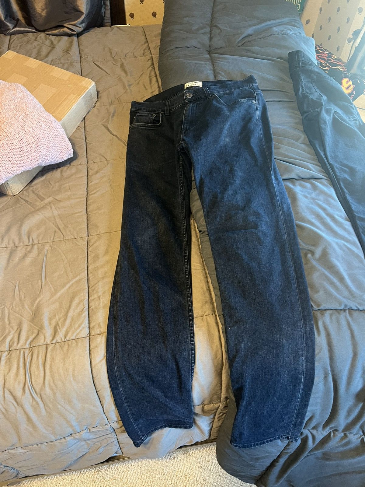 Acne Studios Acne Ace Blue/Black- 31/32 Size US 31 - 1 Thumbnail