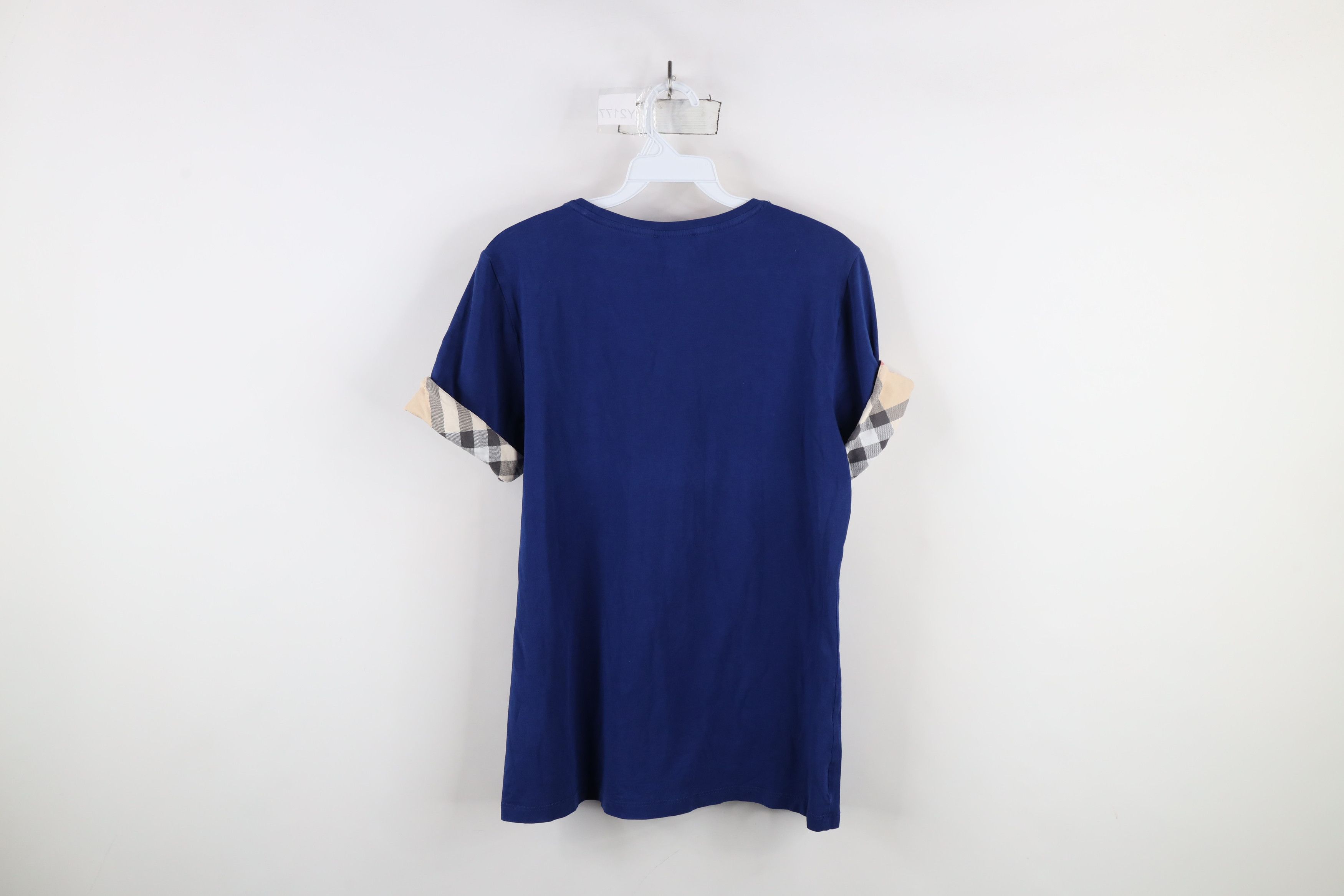 Burberry × Vintage Burberry Brit Novacheck Plaid Short Sleeve T-Shirt Blue Size XL / US 12-14 / IT 48-50 - 9 Thumbnail