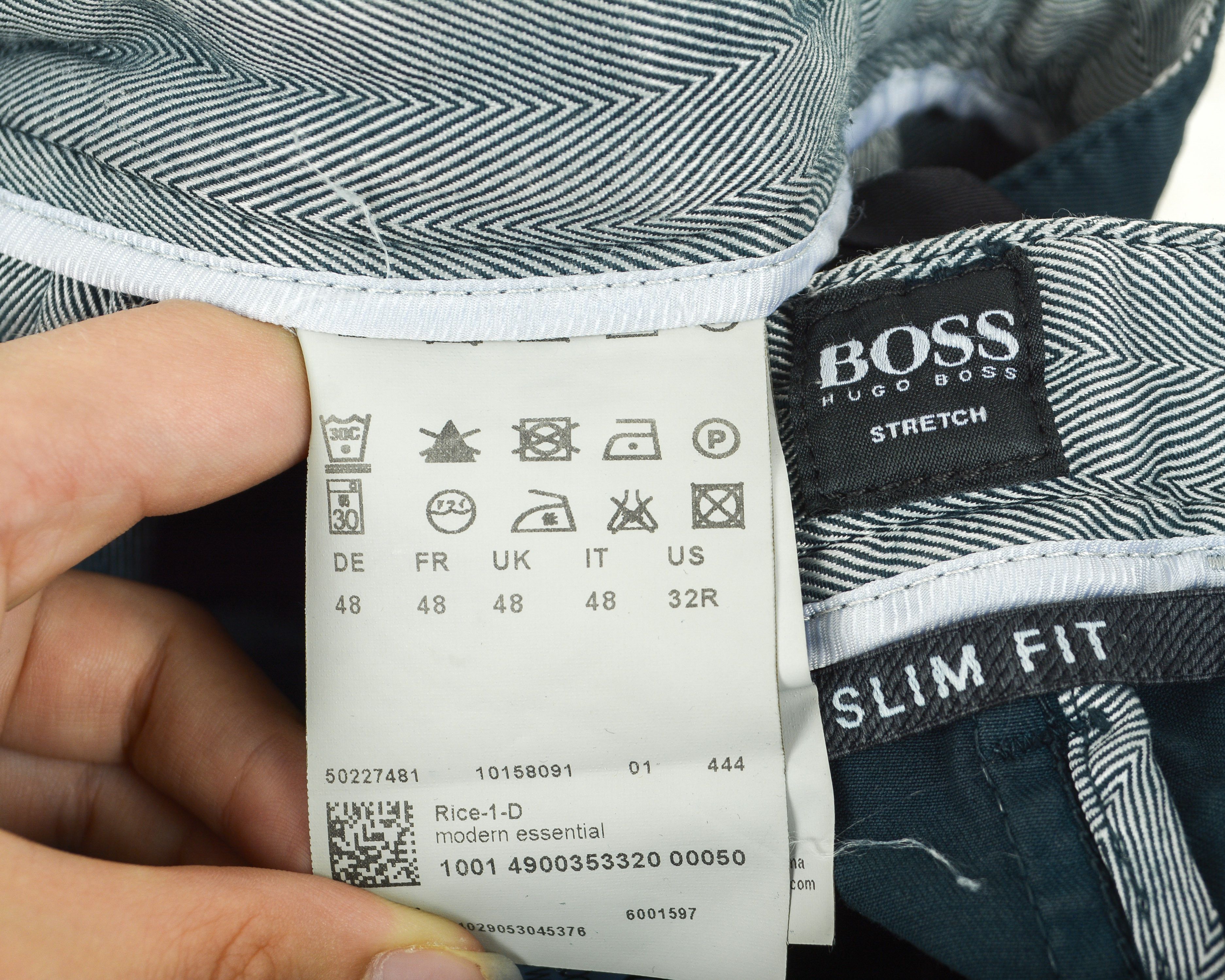 Hugo Boss Rice-1-D Slim Fit W32 L30 Pants Trousers EU 48 Black Size US 32 / EU 48 - 6 Thumbnail