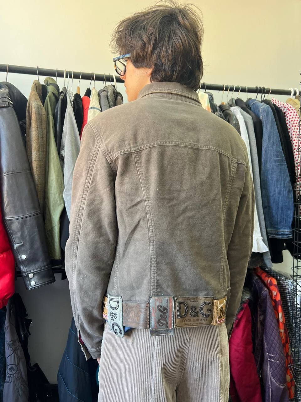Dolce & Gabbana AW2003 Dolce & Gabbana Archive Tags Denim Jacket Size US L / EU 52-54 / 3 - 1 Thumbnail