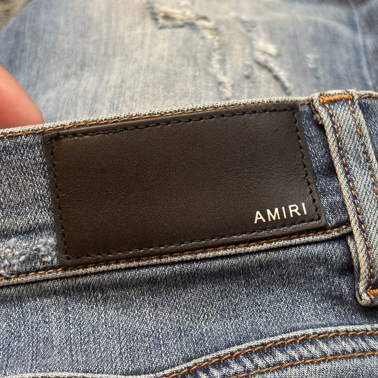 Amiri Amiri Destroyed MX1 Blue Denim Jeans Size 38 Looks New Size US 38 / EU 54 - 6 Thumbnail