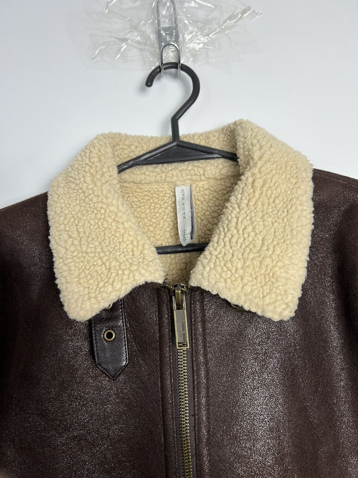 Zara Jacket Zara Man fur collar flying brown great Size US L / EU 52-54 / 3 - 6 Thumbnail
