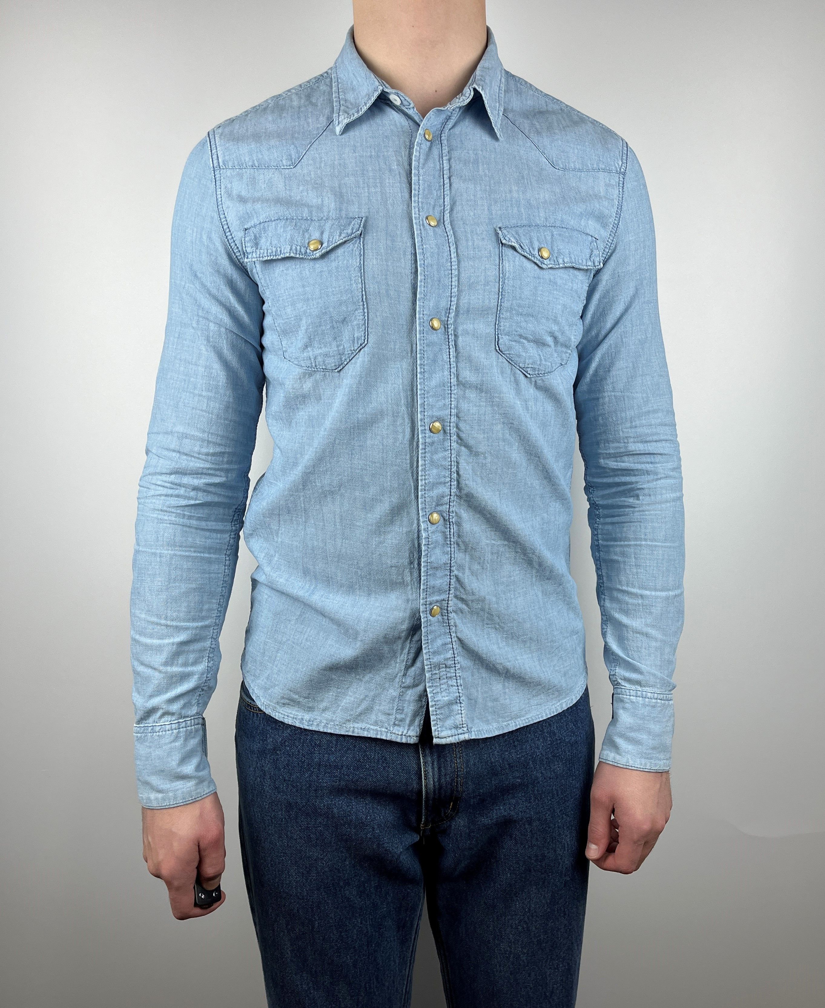 Nudie Jeans Nudie Jeans Jonis Denim Shirt Pearl Snap Button Size US M / EU 48-50 / 2 - 2 Thumbnail