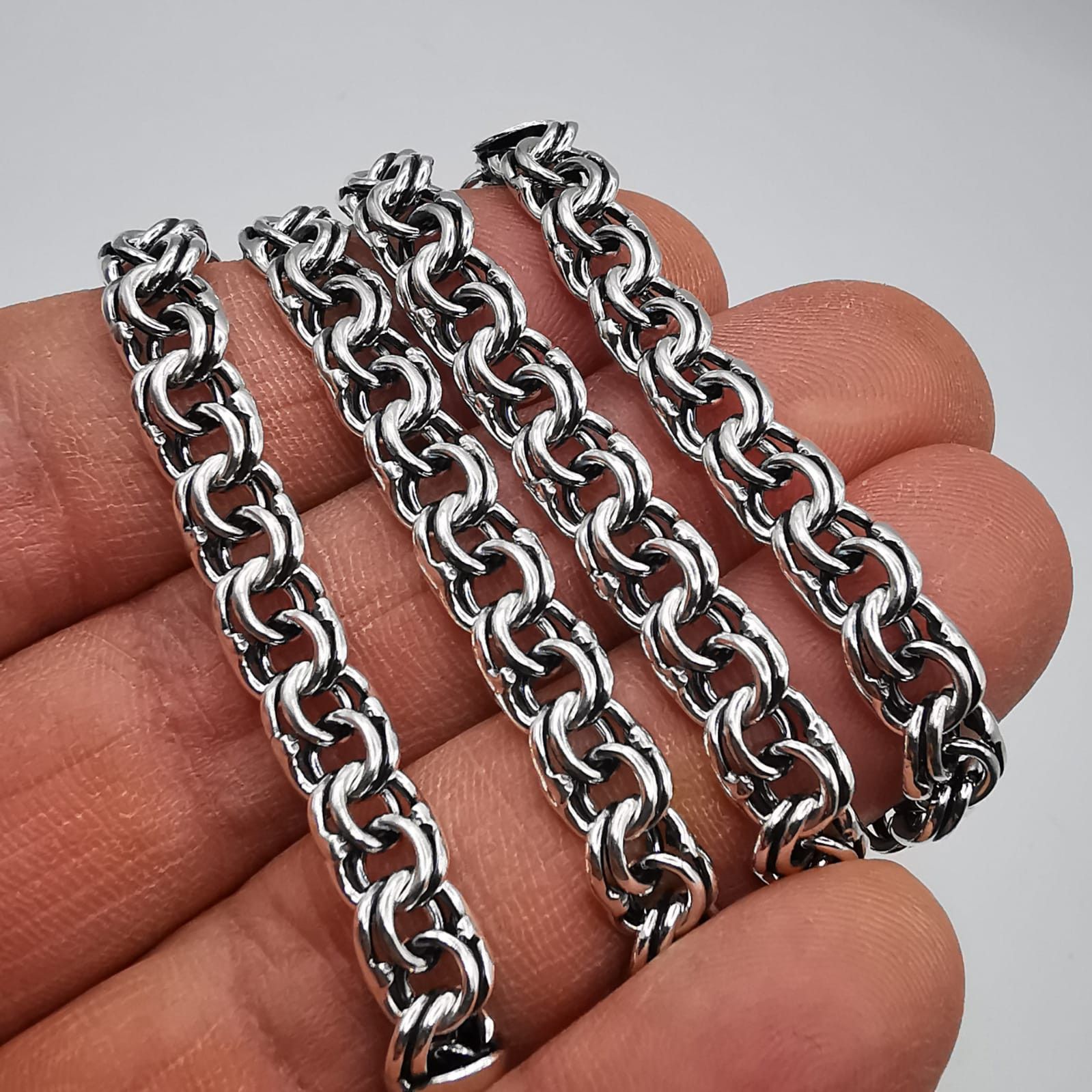 Sterling Silver Vintage Chain,925 Sterling Silver,Signed , Handmade 33,50g Size ONE SIZE - 6 Thumbnail