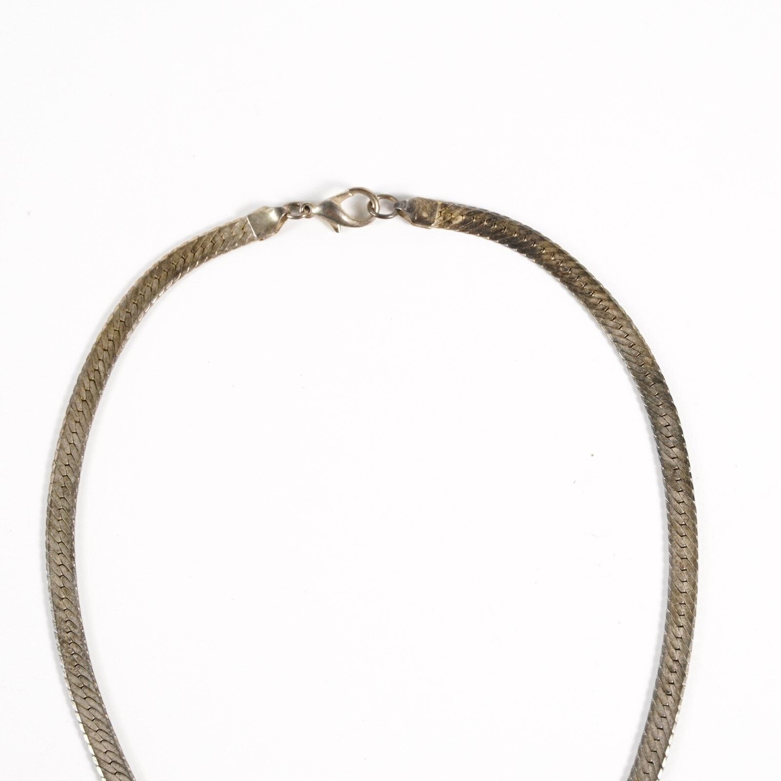 Other Vintage 925 Sterling Silver Flat Herringbone Chain Necklace Size ONE SIZE - 7 Thumbnail