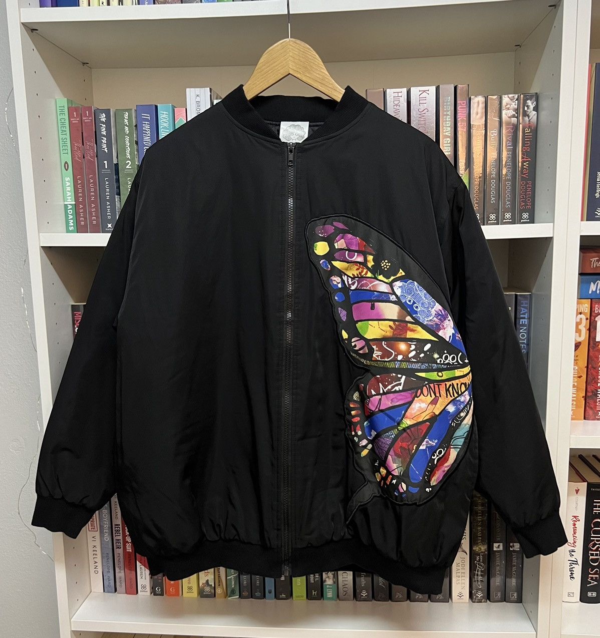 image of Scolar Japan Art Bomber Jacket in Black, Men's (Size Medium)