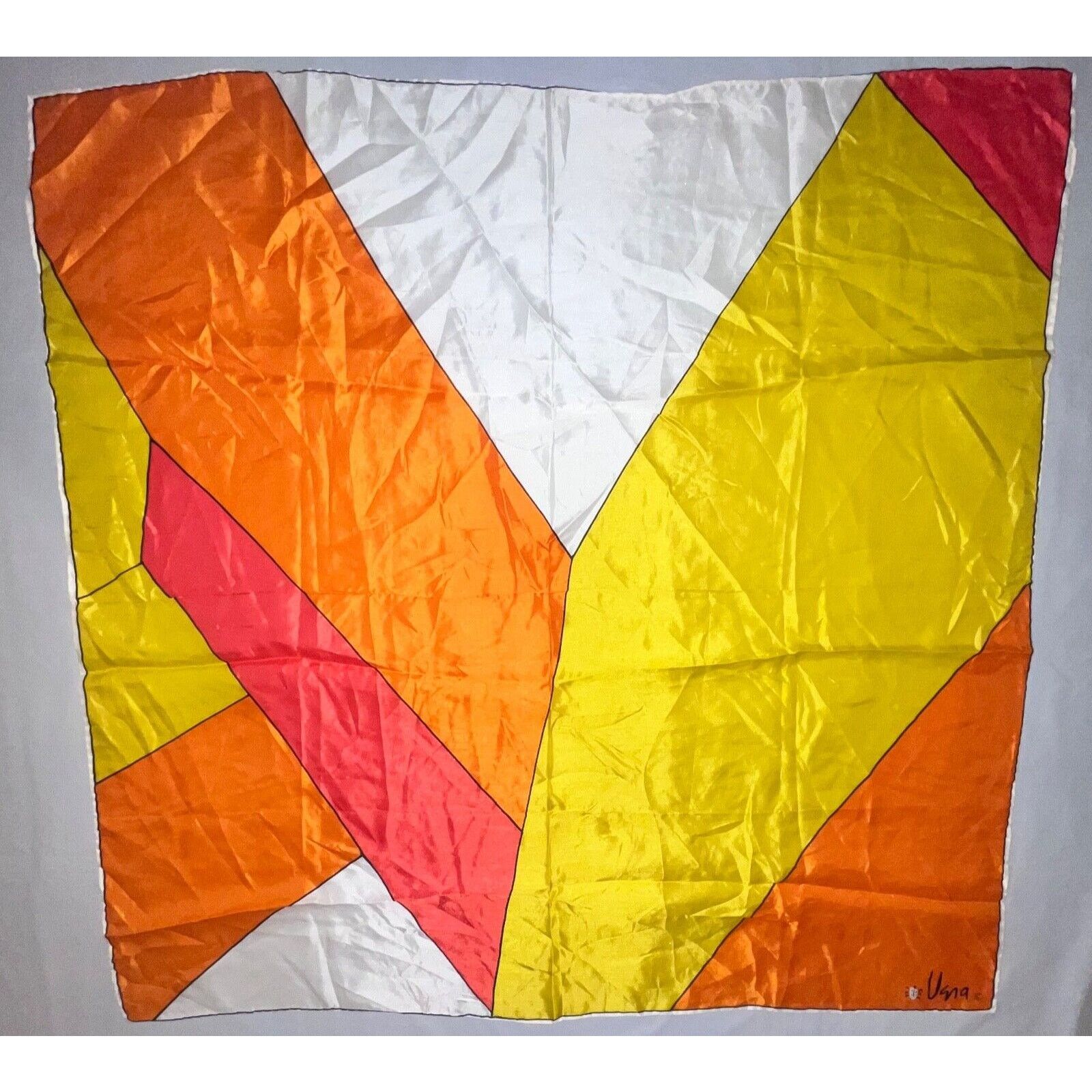 Other Vintage Vera Neumann Scarf - Ladybug Sign - Orange, Yellow, Size ONE SIZE - 2 Thumbnail