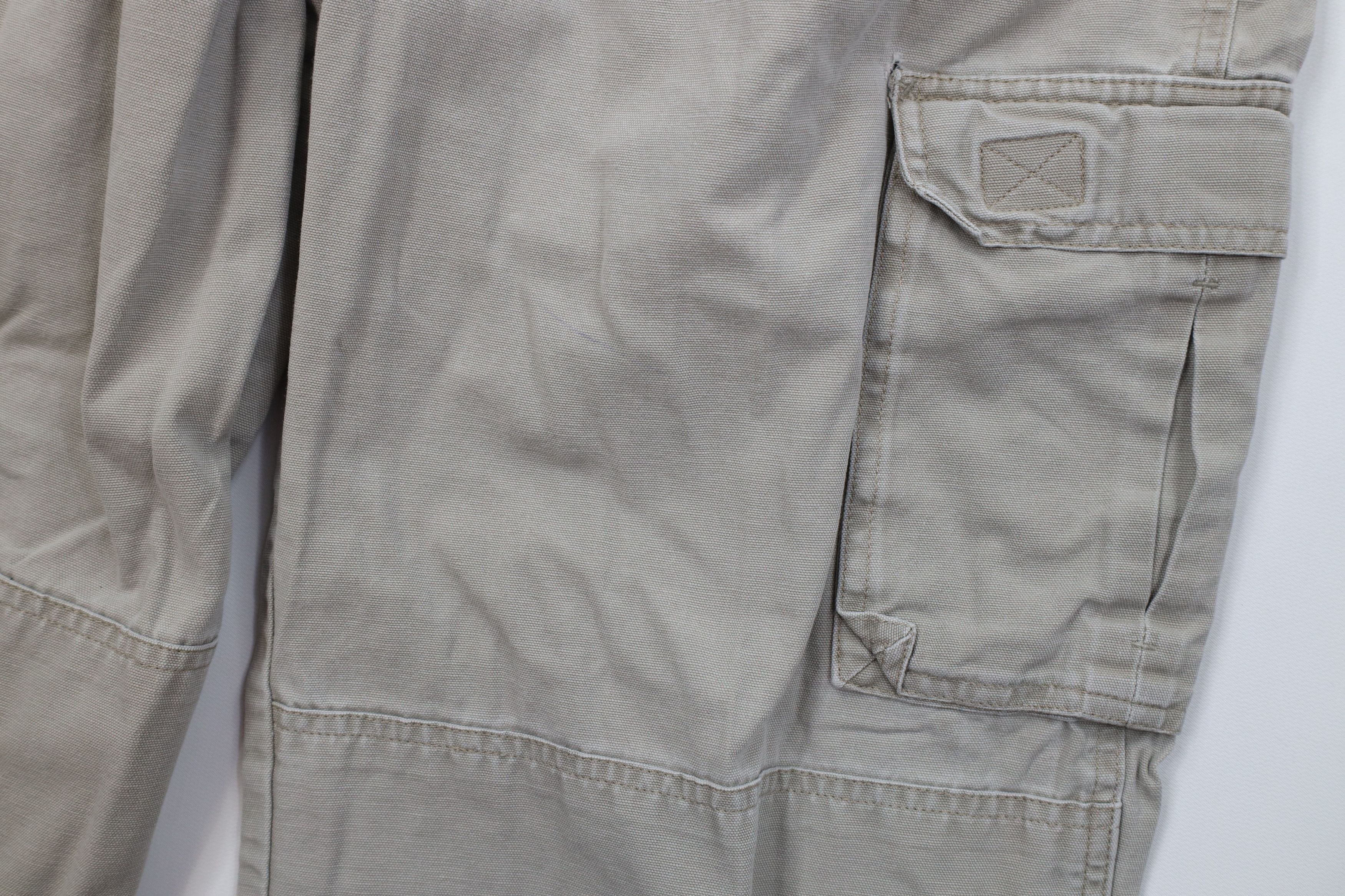 Cabelas Vintage 90s Cabelas Double Knee Wide Leg Cargo Pants Canvas Size US 33 - 7 Thumbnail