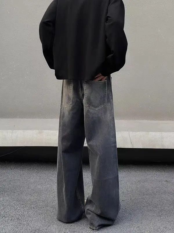 VIBE Washed vintage inked baggy jeans Size US 32 / EU 48 - 4 Thumbnail