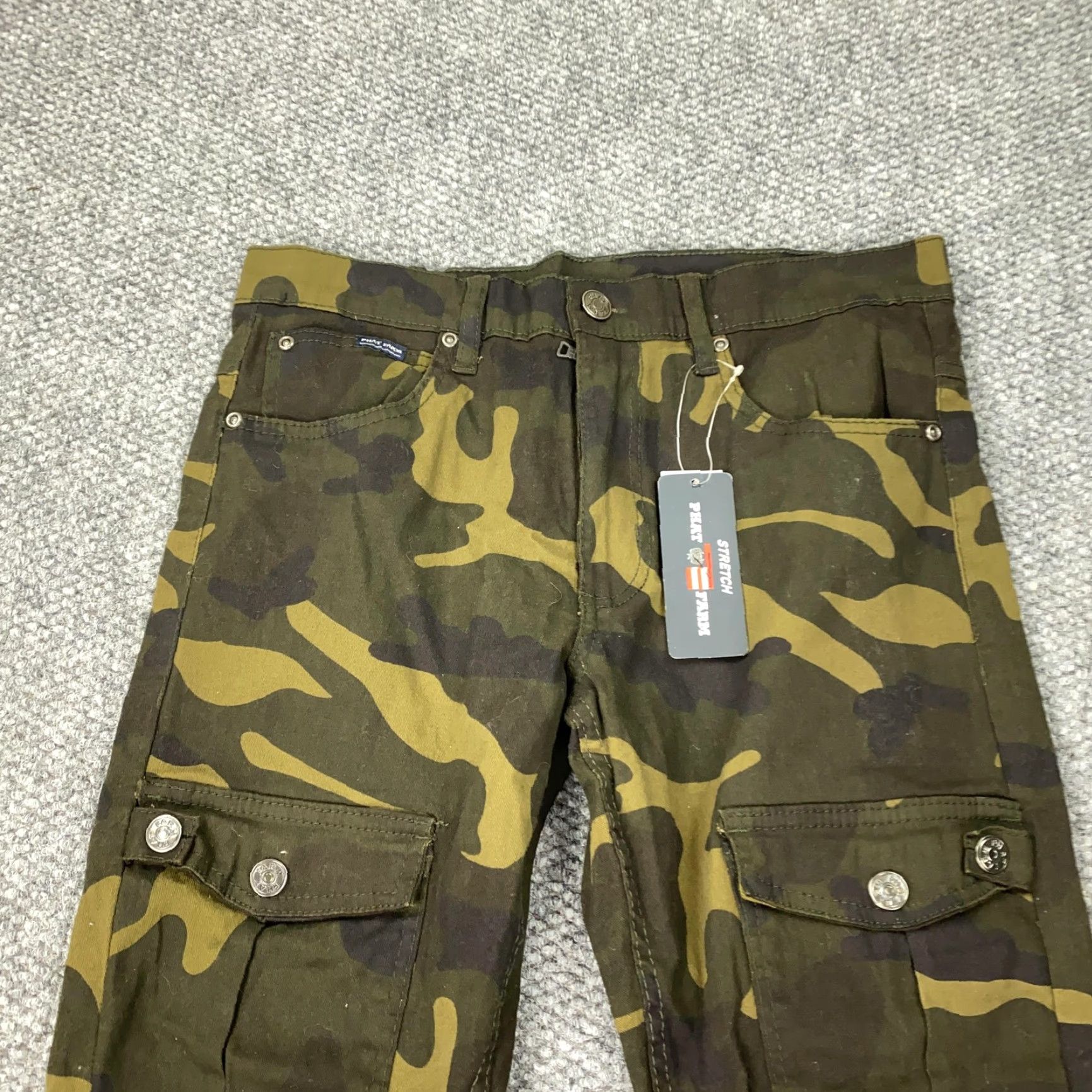 Phat Farm Phat Farm Pants 32x30 Army Camo Stretch Cargo Mens Green Size US 32 / EU 48 - 2 Thumbnail