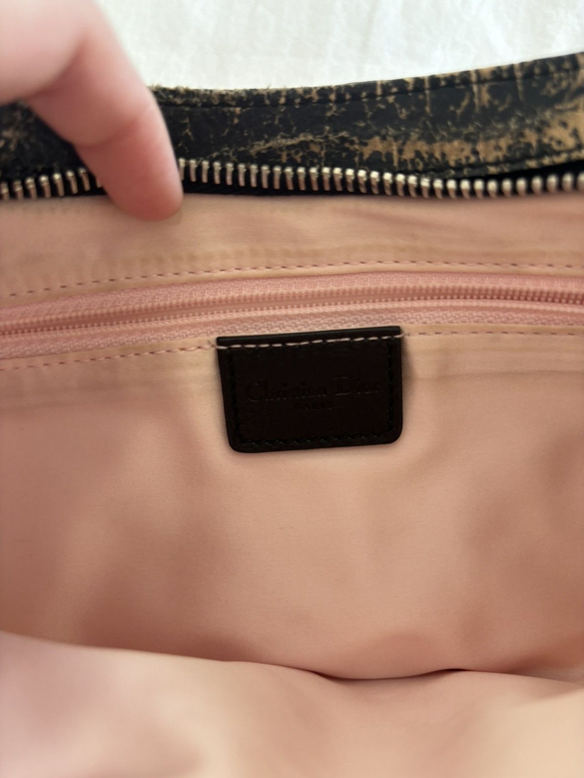 Dior Christian Dior RARE Pink and Black Python Corset Ballet Bag Size ONE SIZE - 17 Thumbnail