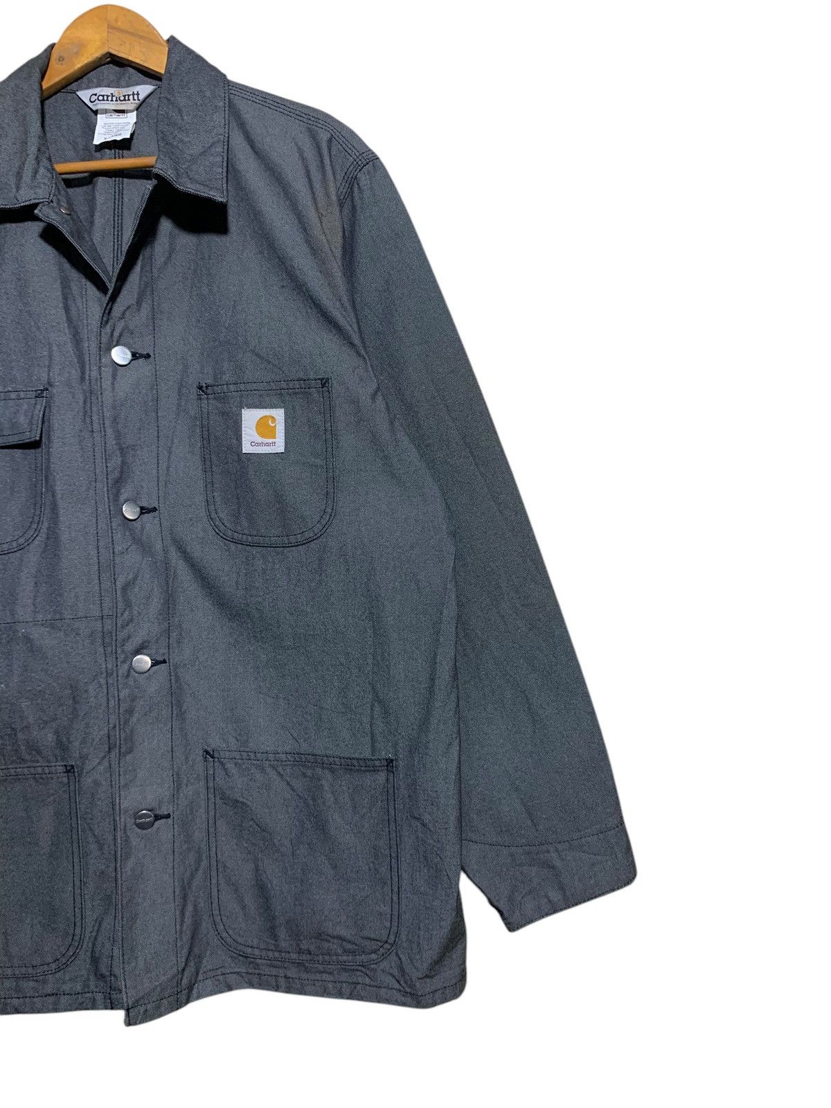 Carhartt × Carhartt Wip 🔥VTG CARHARTT DENIM GREY MICHIGAN JACKETS Size US XL / EU 56 / 4 - 3 Thumbnail