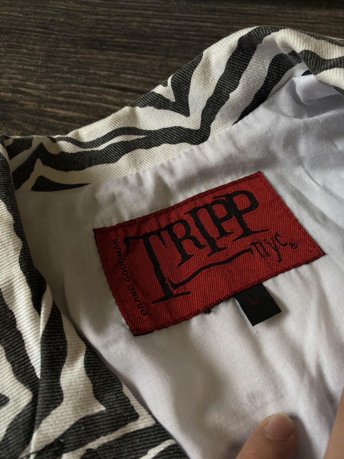 Tripp NYC TRIPP NYC avant garde denim jacket USA Size L / US 10 / IT 46 - 7 Thumbnail