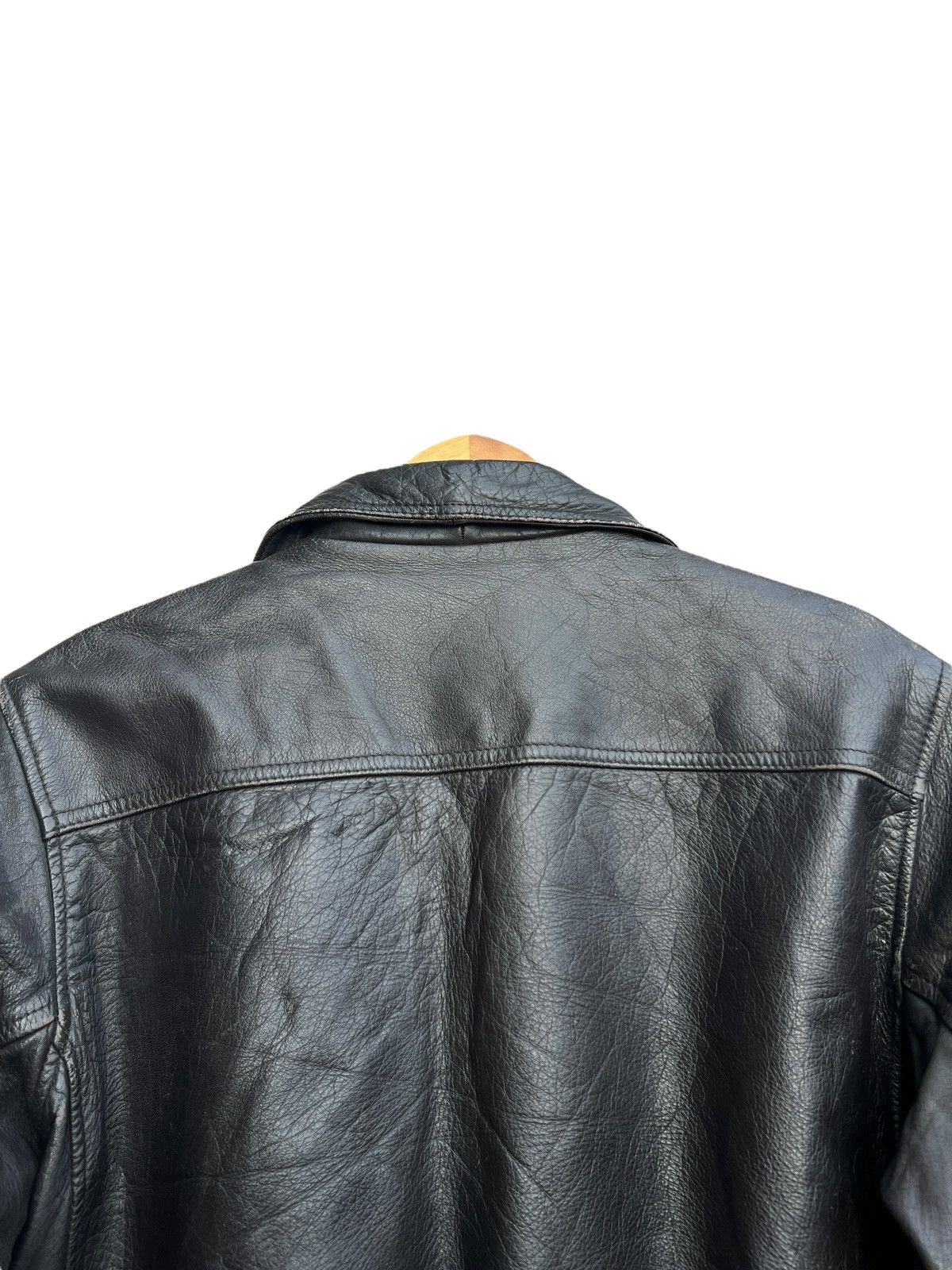 Vintage Vintage 80s Black Bomber Leather Jacket Size US M / EU 48-50 / 2 - 8 Thumbnail