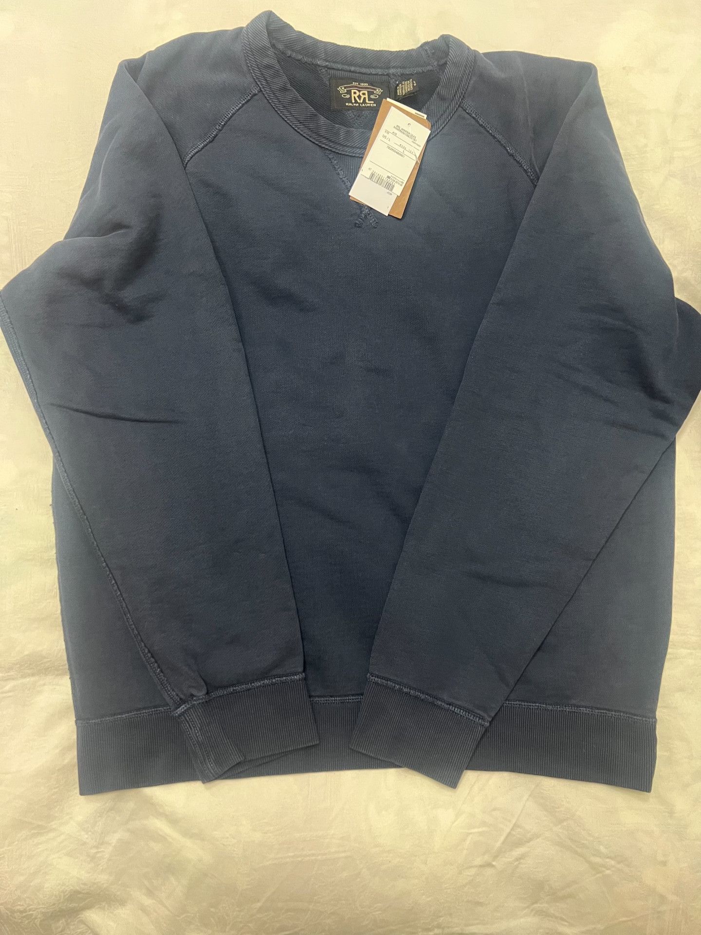 RRL Ralph Lauren RRL Indigo Washed Sweatshirt New Tags Size US L / EU 52-54 / 3 - 1 Thumbnail