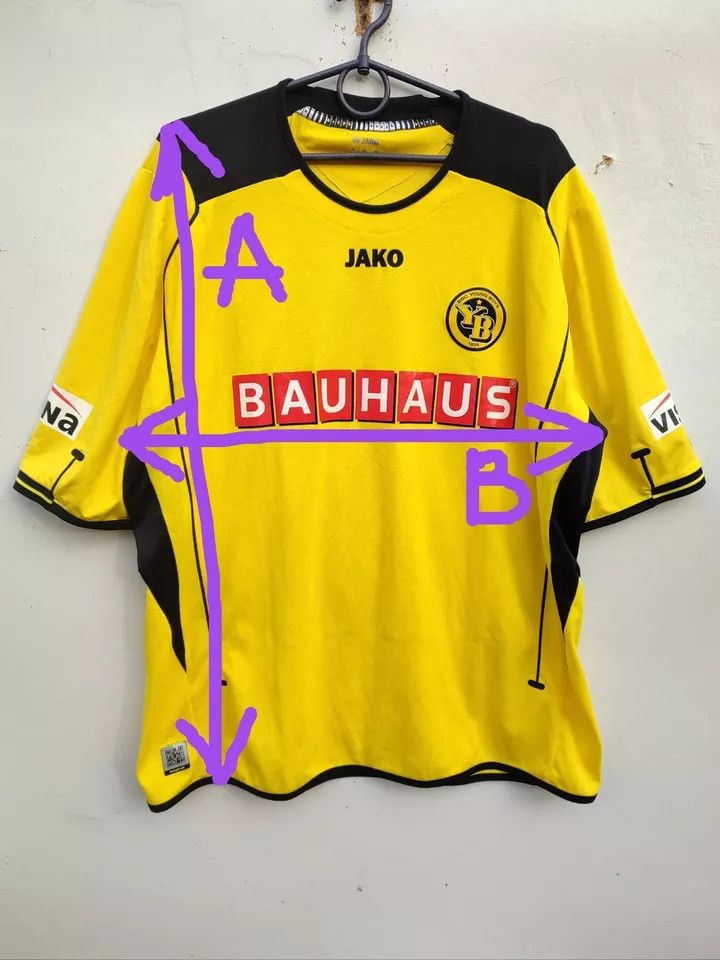 Vintage BSC Young Boys 2012-13 Home FOOTBALL Kit SHIRT SOCCER Size US XXL / EU 58 / 5 - 10 Thumbnail
