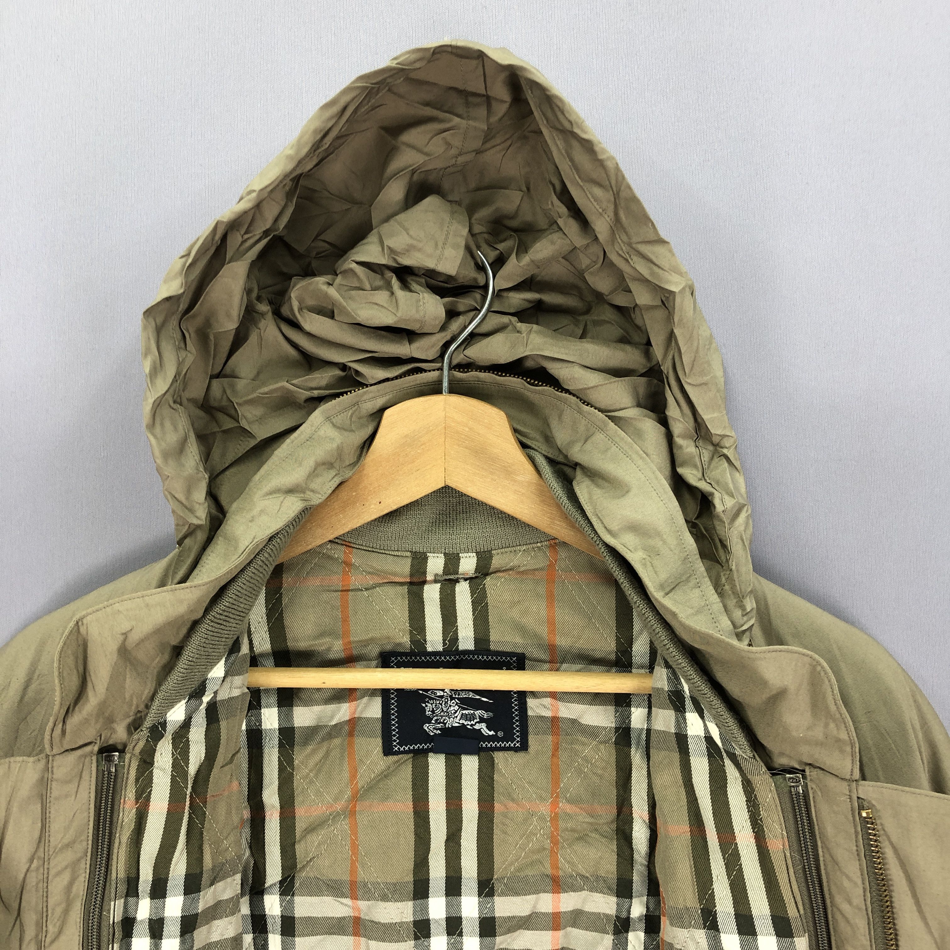 Burberry × Vintage Vintage 90s Burberry Hoodie Faded Zipper Jackets Size US L / EU 52-54 / 3 - 6 Thumbnail