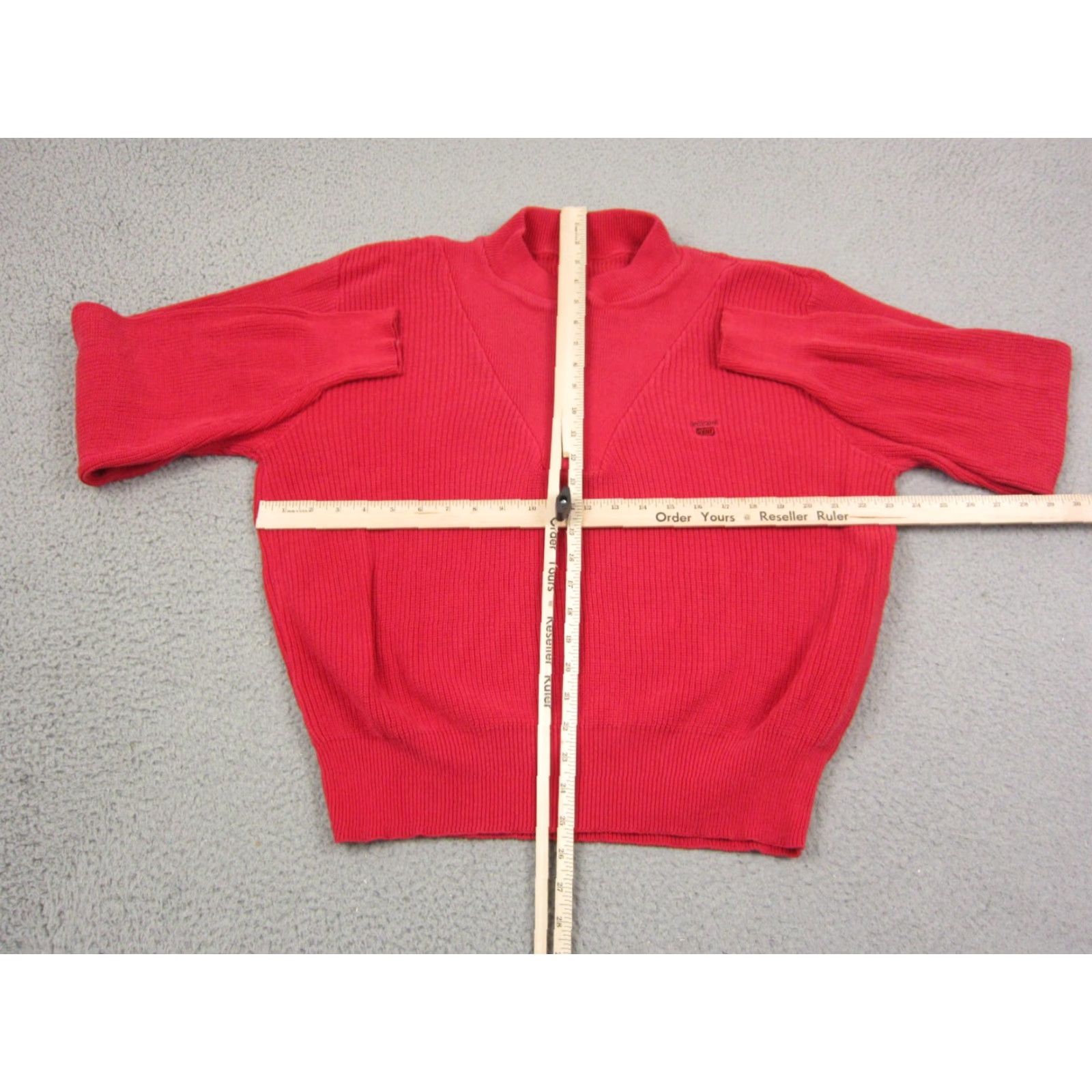 Vintage VINTAGE Kent Sweater Mens XL Red Knit Henley 80s 90s Retro Classic Pullover Knit Wool Free-form? Size US XL / EU 56 / 4 - 4 Thumbnail