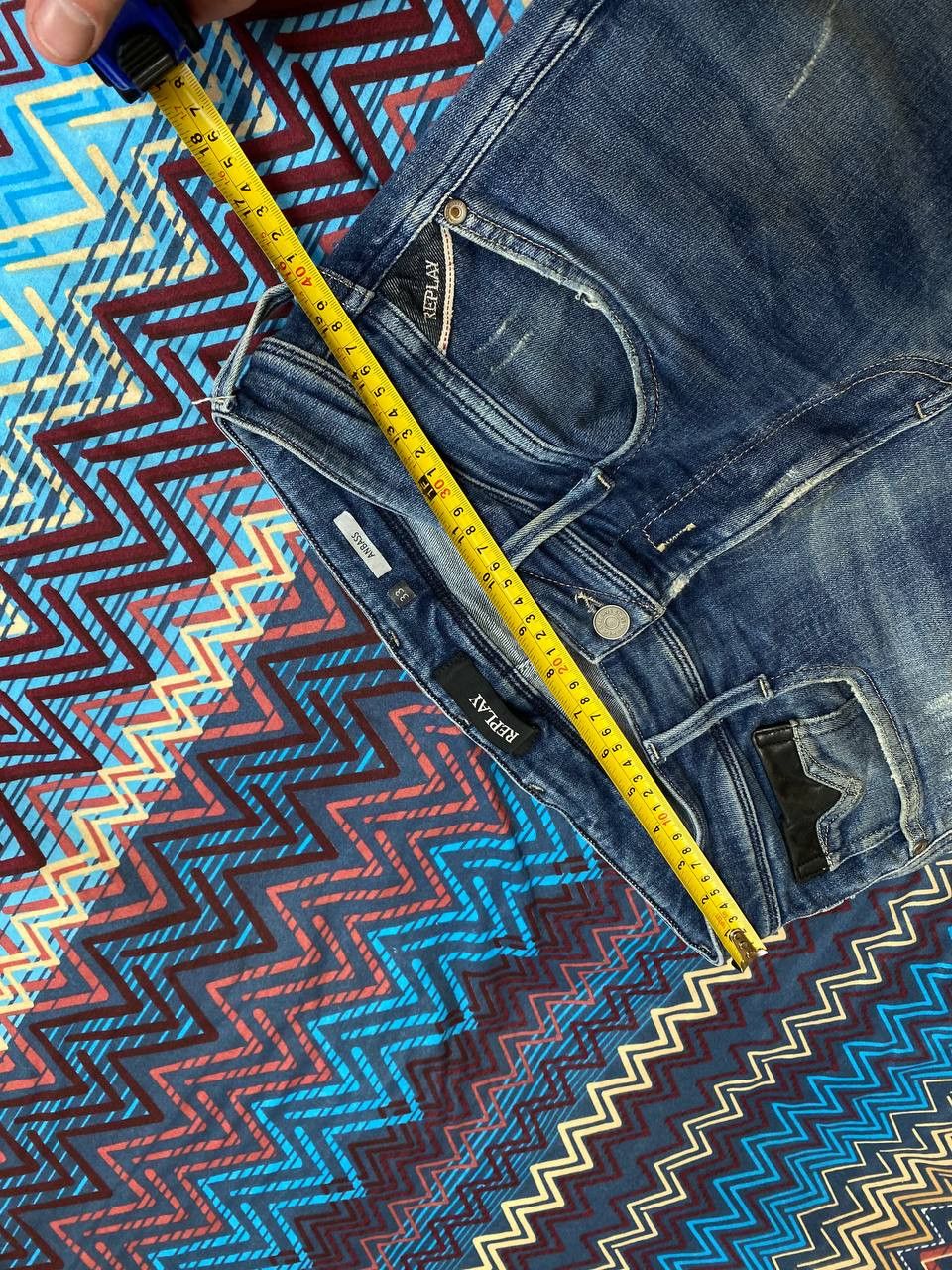 Replay × Vintage Replay Blue Vintage Denim Jeans Y2K Size US 33 - 16 Thumbnail