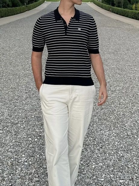 Celine Celine slim fit logo polo shirt Size US M / EU 48-50 / 2 - 2 Thumbnail