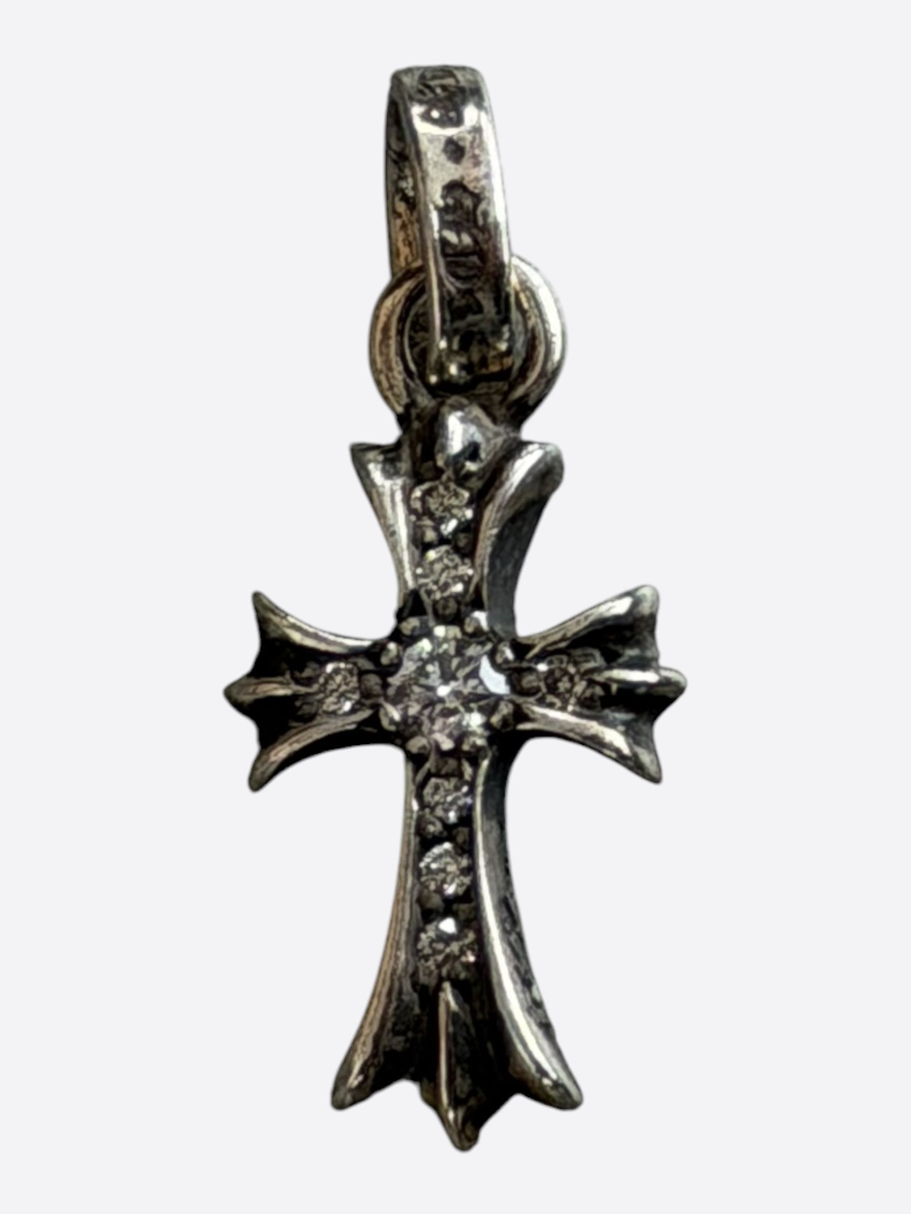 Chrome Hearts Chrome Hearts Silver & Diamond Baby Fat Pendant Size ONE SIZE - 1 Thumbnail