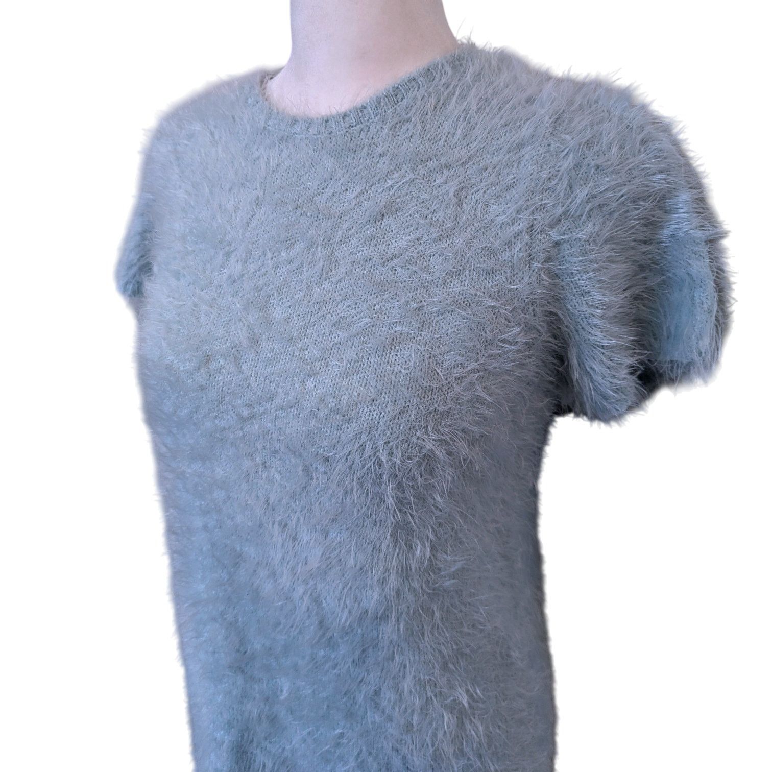 Other TOBI Blue Fuzzy Mohair Knit Sweater Small Size S / US 4 / IT 40 - 2 Thumbnail