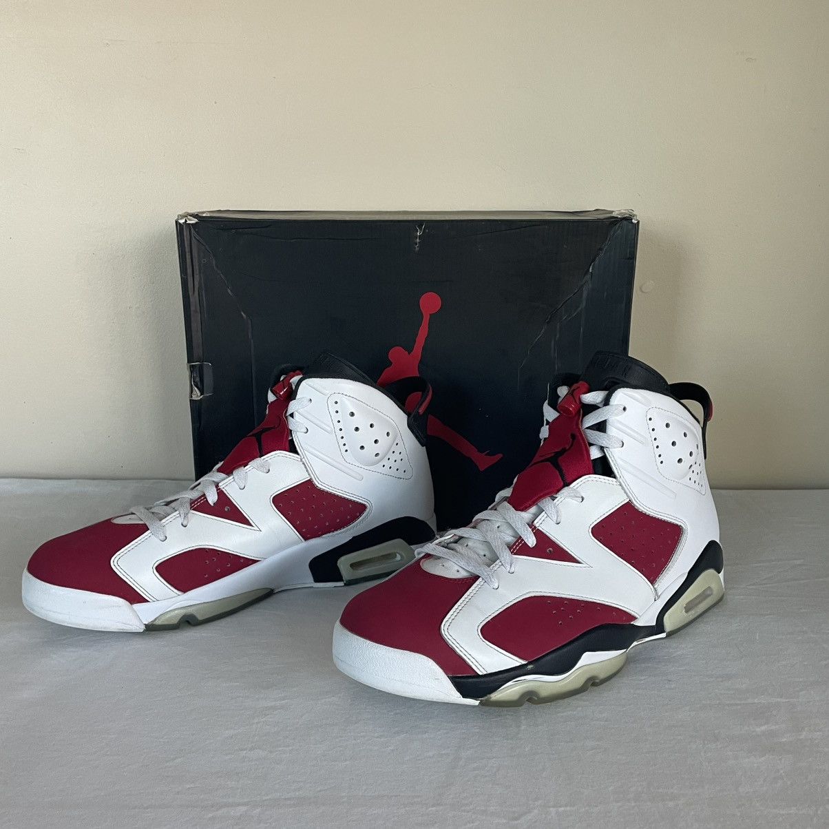 Jordan Brand × Nike Nike Air Jordan 6 Retro Carmine 2014 Mens US Size 12 Size US 12 / EU 45 - 5 Thumbnail
