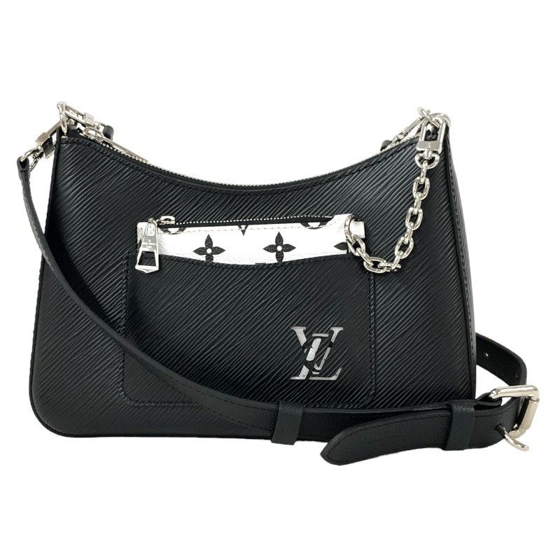 image of Louis Vuitton Marelle Epi Shoulder Bag Black, Women's