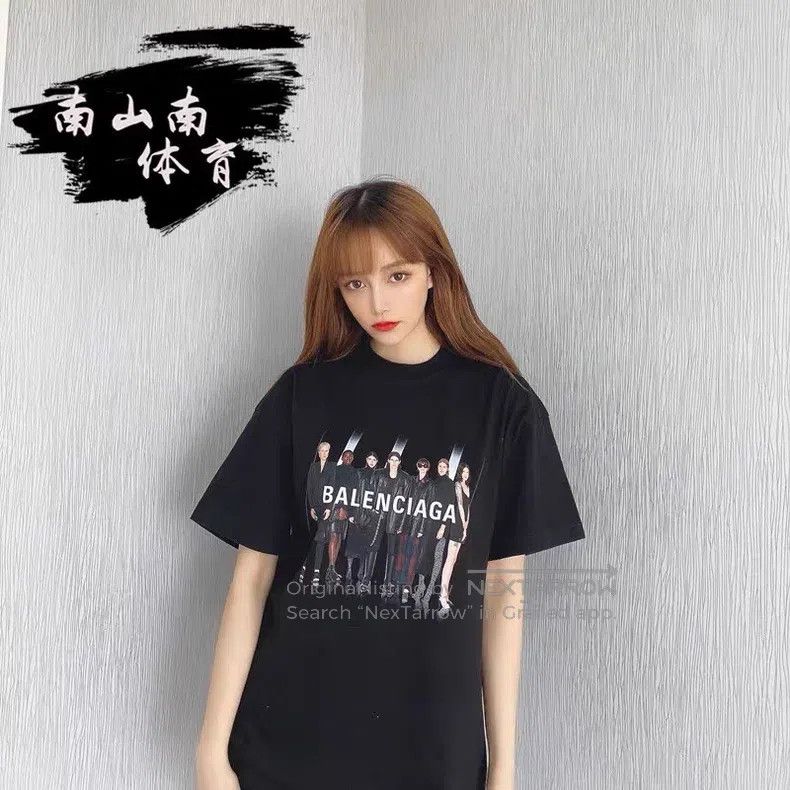 Balenciaga Balenciaga Black designer portrait band electro-acoustic s Size S / US 4 / IT 40 - 8 Thumbnail