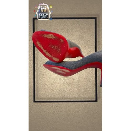 Christian Louboutin Christian Louboutin Womens Peep Toe Heels Size 7US/37.5EU Gr Size US 7 / IT 37 - 7 Thumbnail