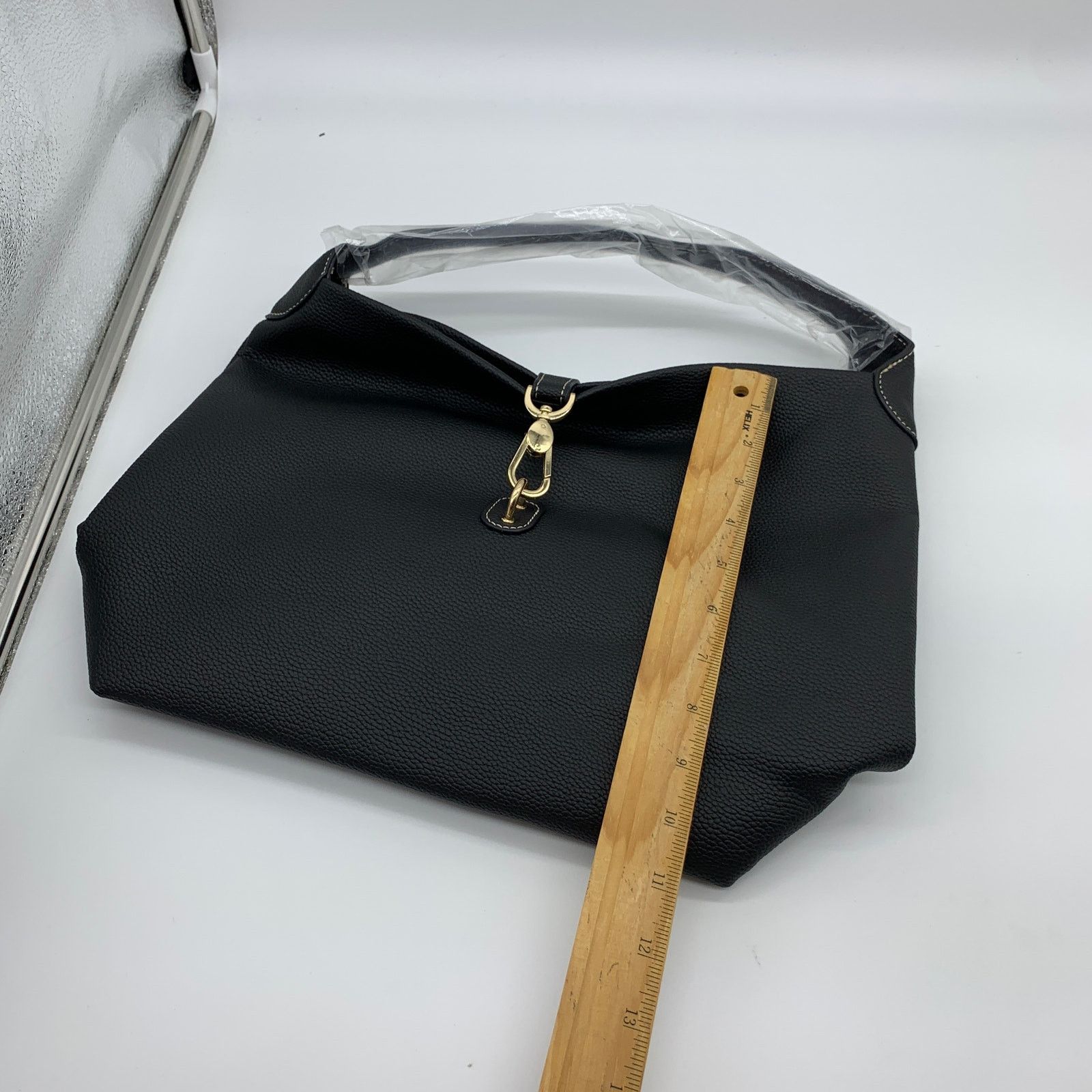 Other Womens Handbag Black Tote Medium Purse Size ONE SIZE - 5 Thumbnail