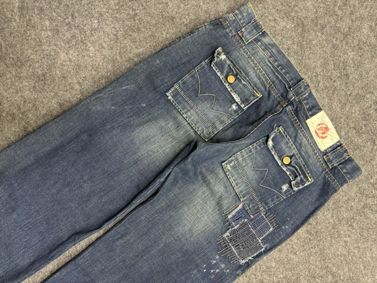 Japanese Brand 💥Patchwork💥Sick 90s Japan Rags Patchwork Recons Denim F470 Size US 36 / EU 52 - 15 Thumbnail