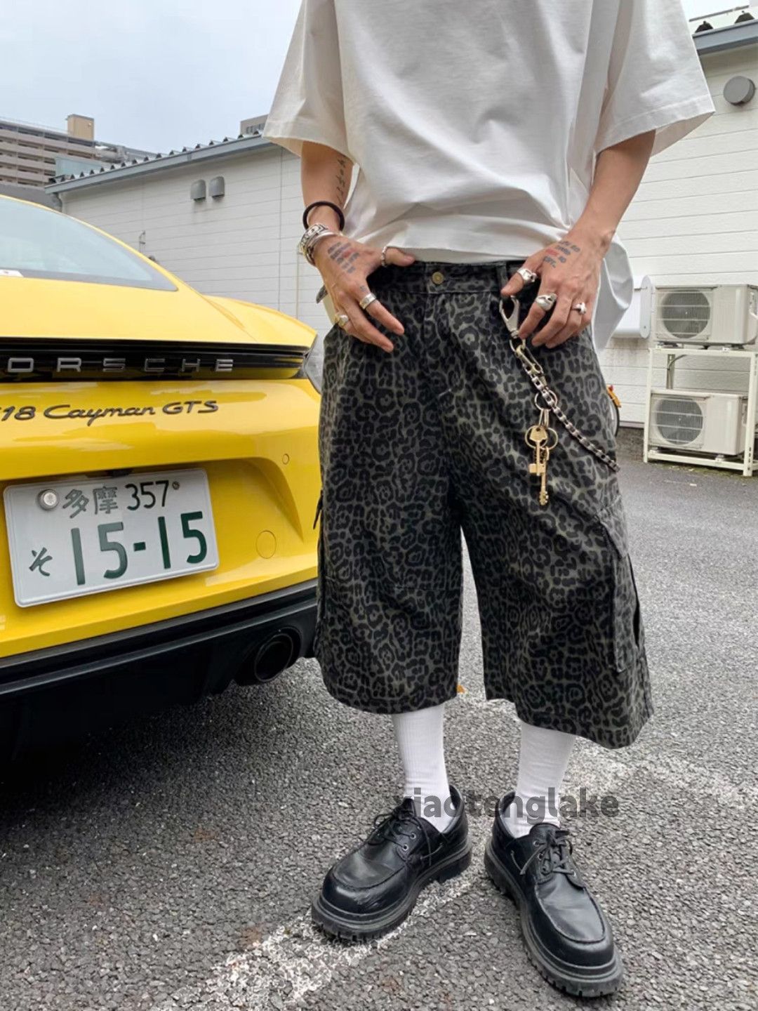 Designer × Japanese Brand × Vintage Unisex outdoor utility military leopard pattern cargo shorts Size US 32 / EU 48 - 2 Thumbnail