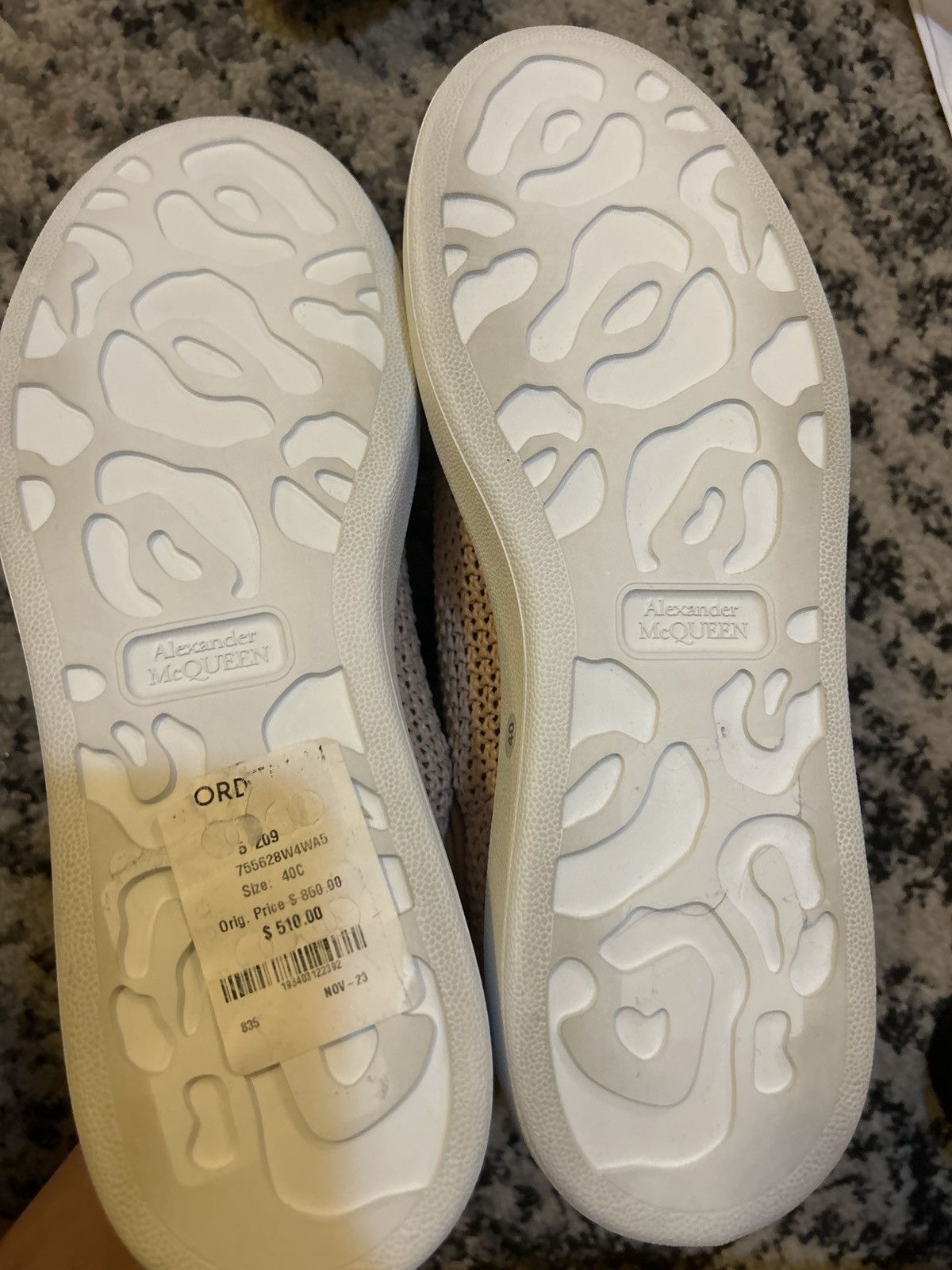 Alexander McQueen Alexander McQueen Larry raffia Oversized sneakers size 40 Size US 10 / IT 40 - 10 Thumbnail