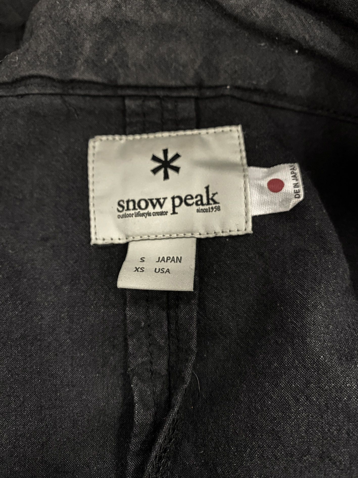 Snow Peak Snow peak black kimono noragi coat Size US S / EU 44-46 / 1 - 5 Thumbnail