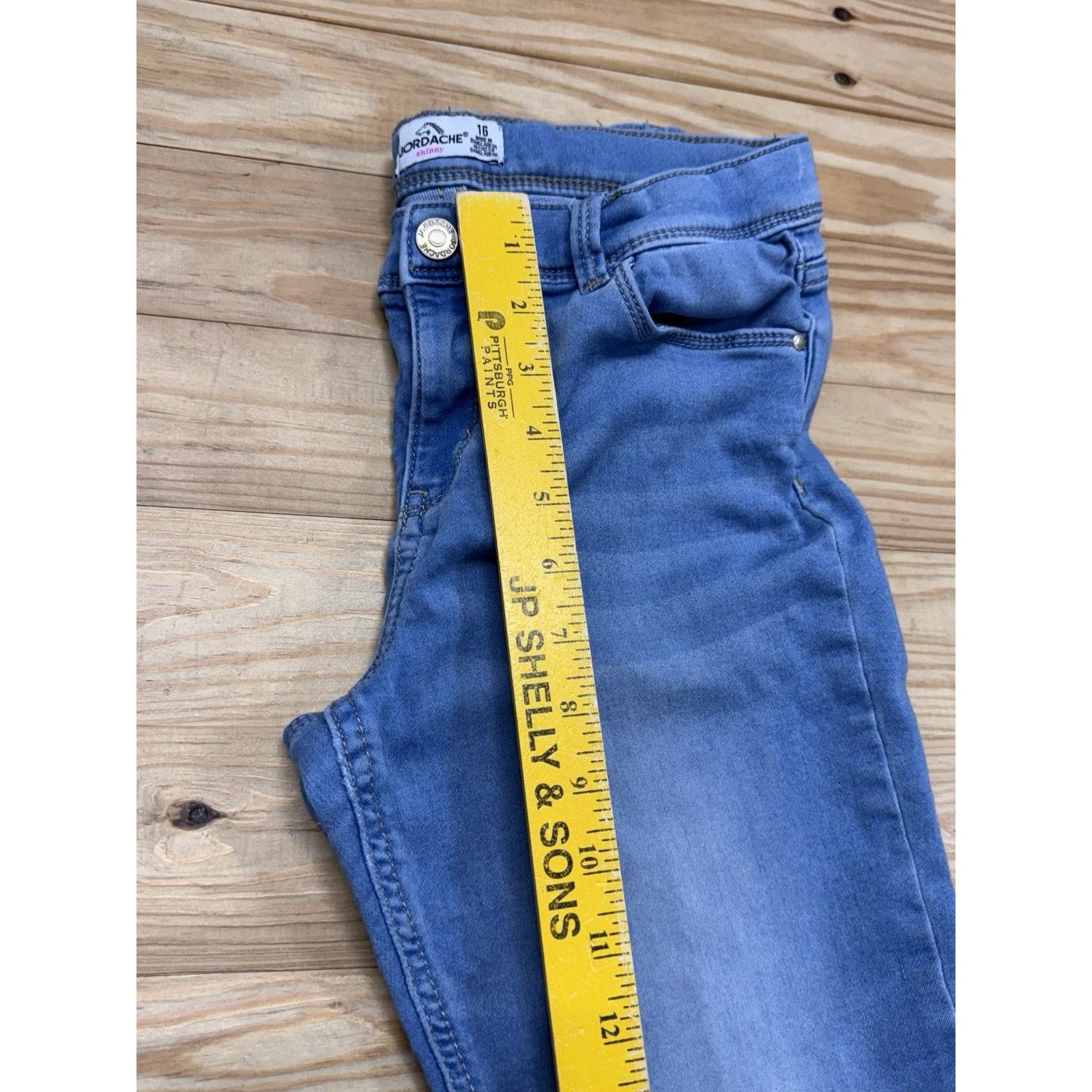 Jordache JORDACHE GIRLS SKINNY JEANS LIGHT BLUE SIZE 10 Size 32" / US 10 / IT 46 - 7 Thumbnail