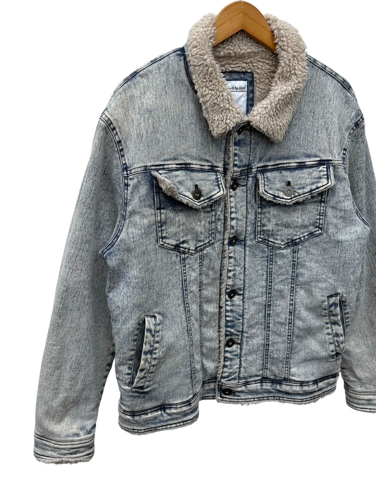 Japanese Brand Growth by Grail Sherpa Lining Denim Jacket Size US M / EU 48-50 / 2 - 4 Thumbnail