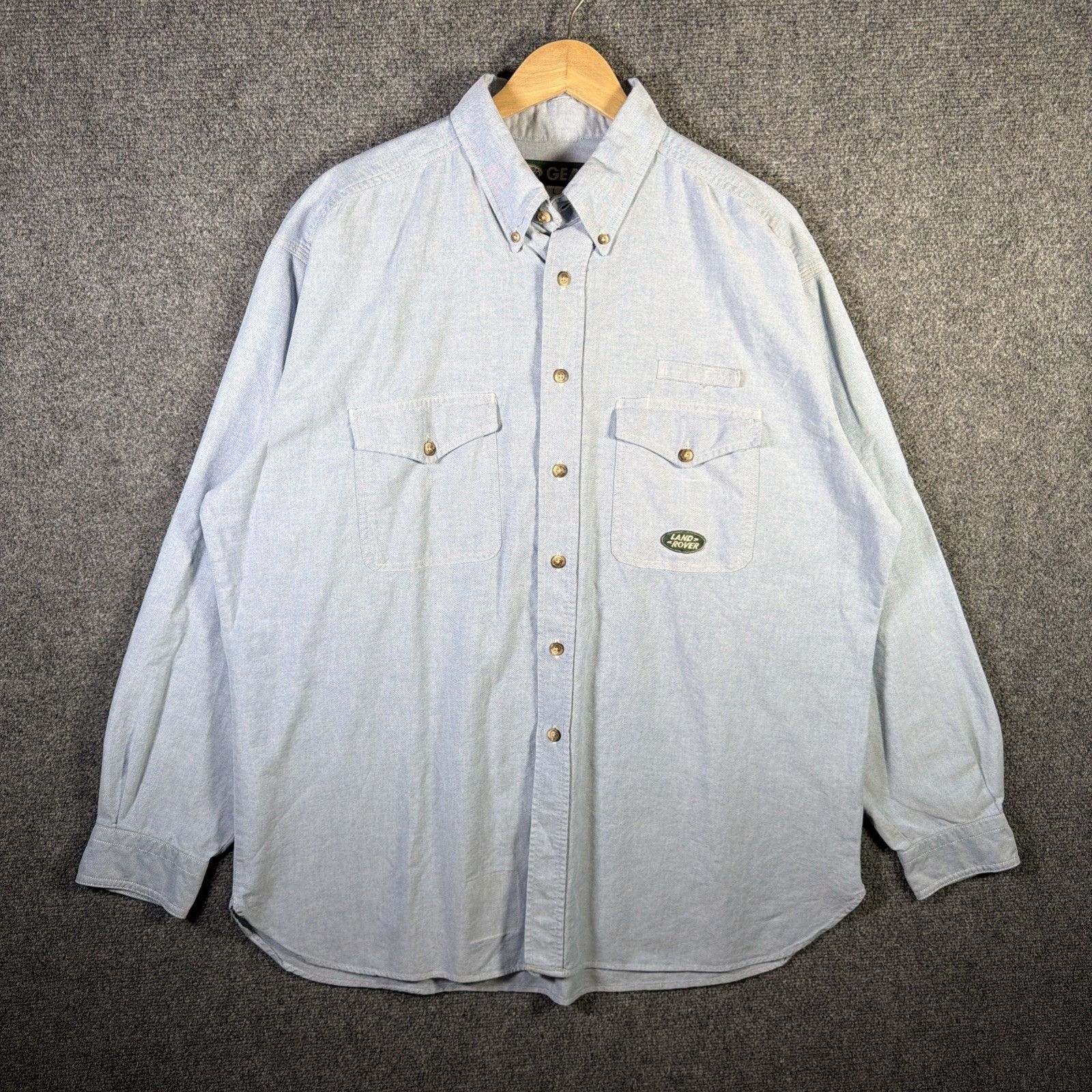 Vintage Vintage Land Rover Shirt Mens Large Long Sleeve Button Up Size US L / EU 52-54 / 3 - 2 Thumbnail